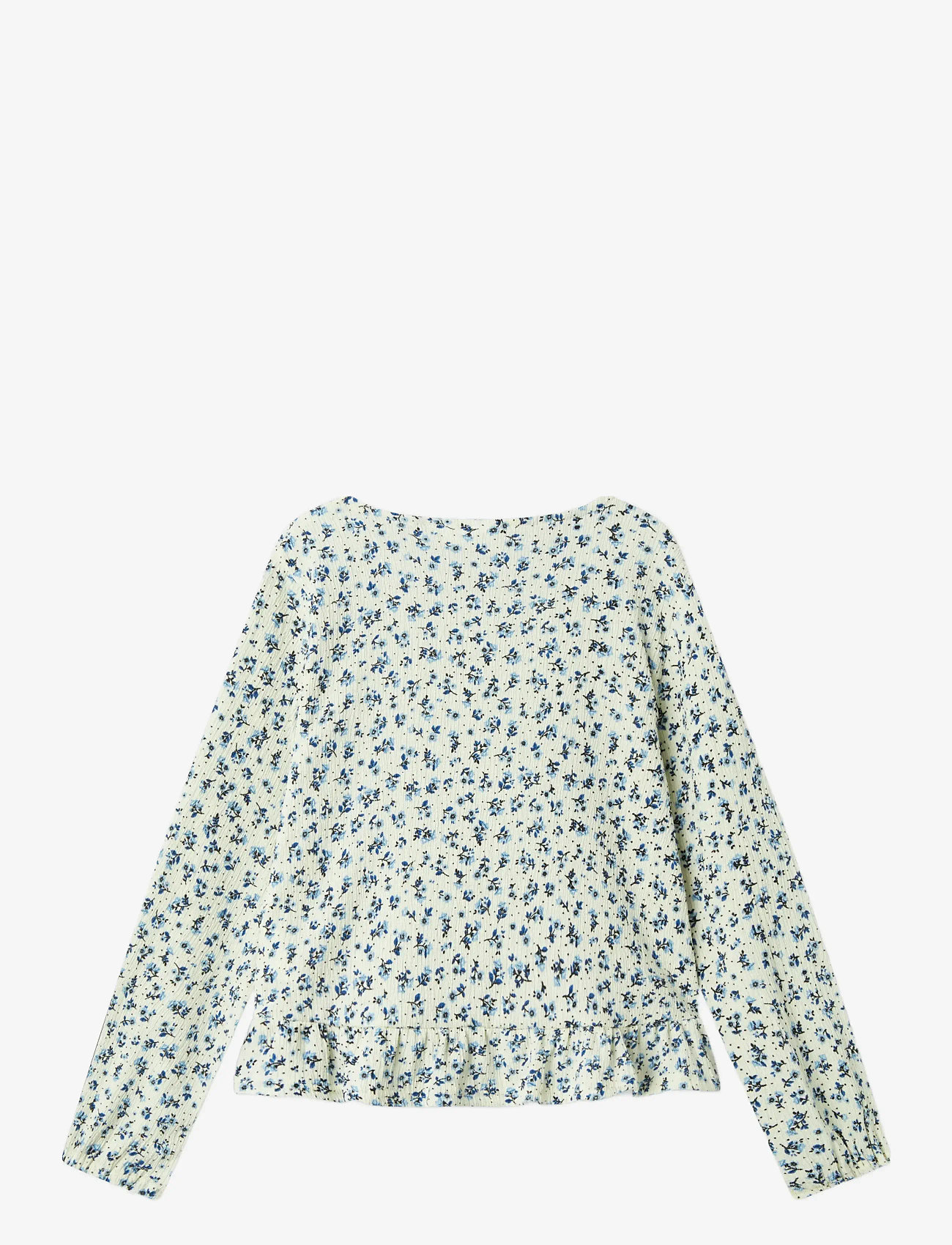 name it - NKFBIBA LS TOP - langærmede t-shirts - cloud dancer - 1