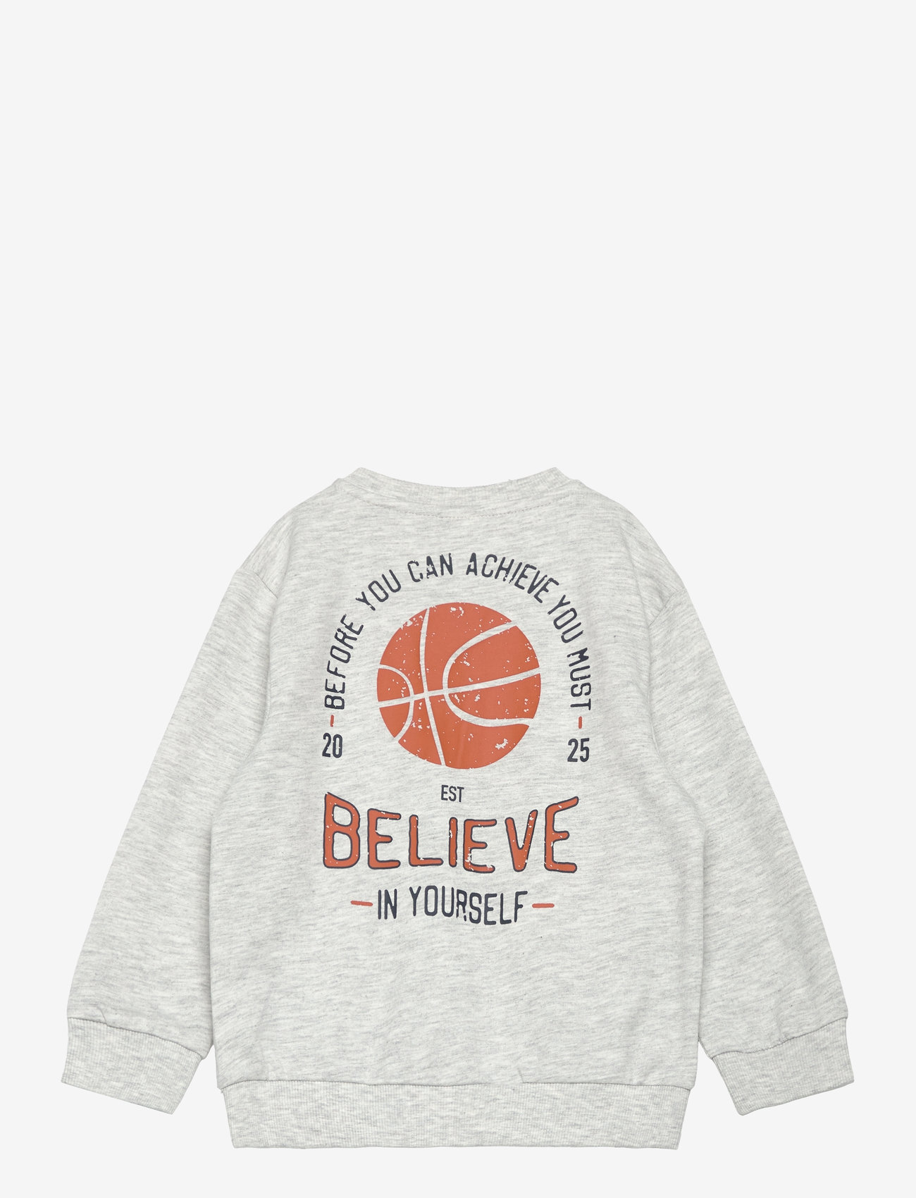 name it - NMMBERTILLO NREG SWE CARD UNB PB - sweatshirts - light grey melange - 1