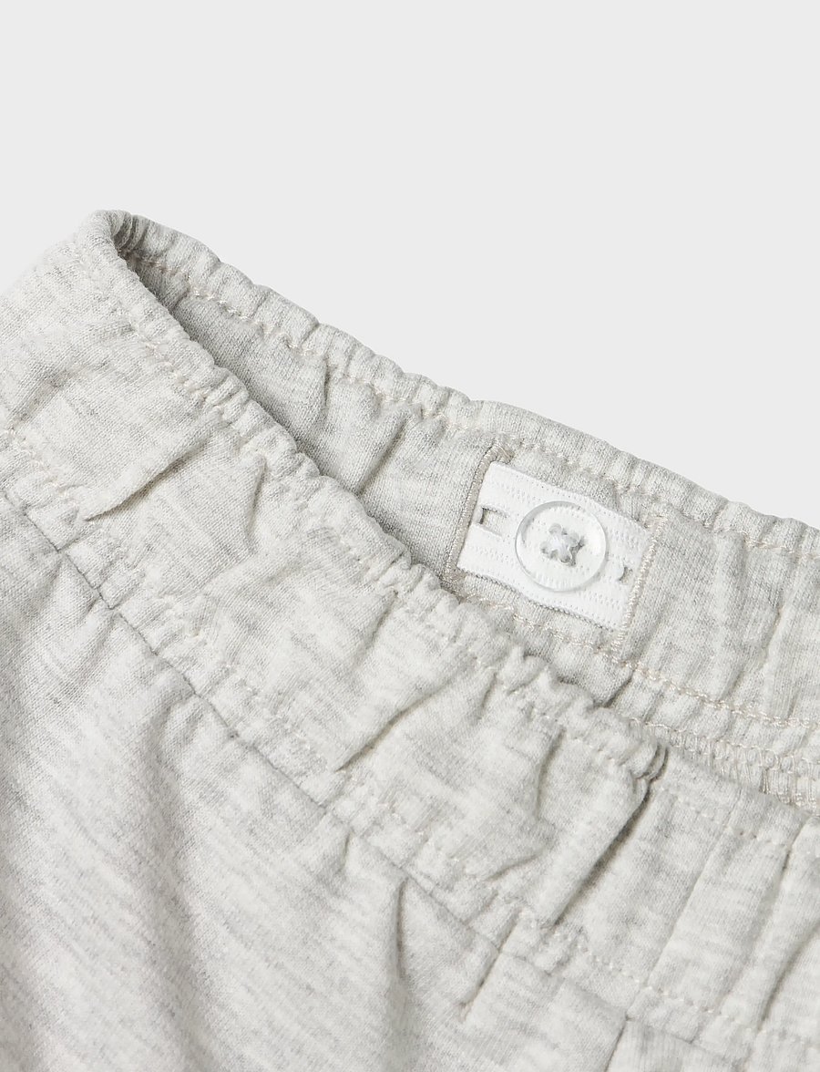 name it - NMMBERTILLO NREG SWE PANT UNB PB - jogginghosen - light grey melange - 2