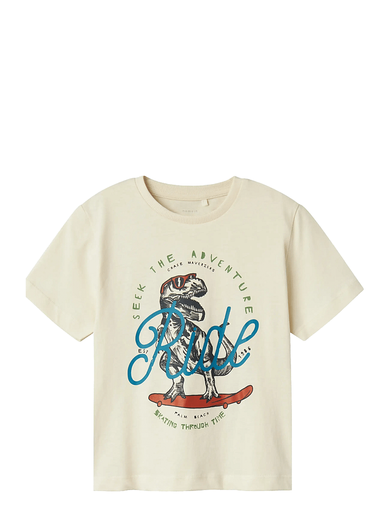 name it - NMMBENNIBO SS NREG TOP PB - kortærmede t-shirts - birch - 1