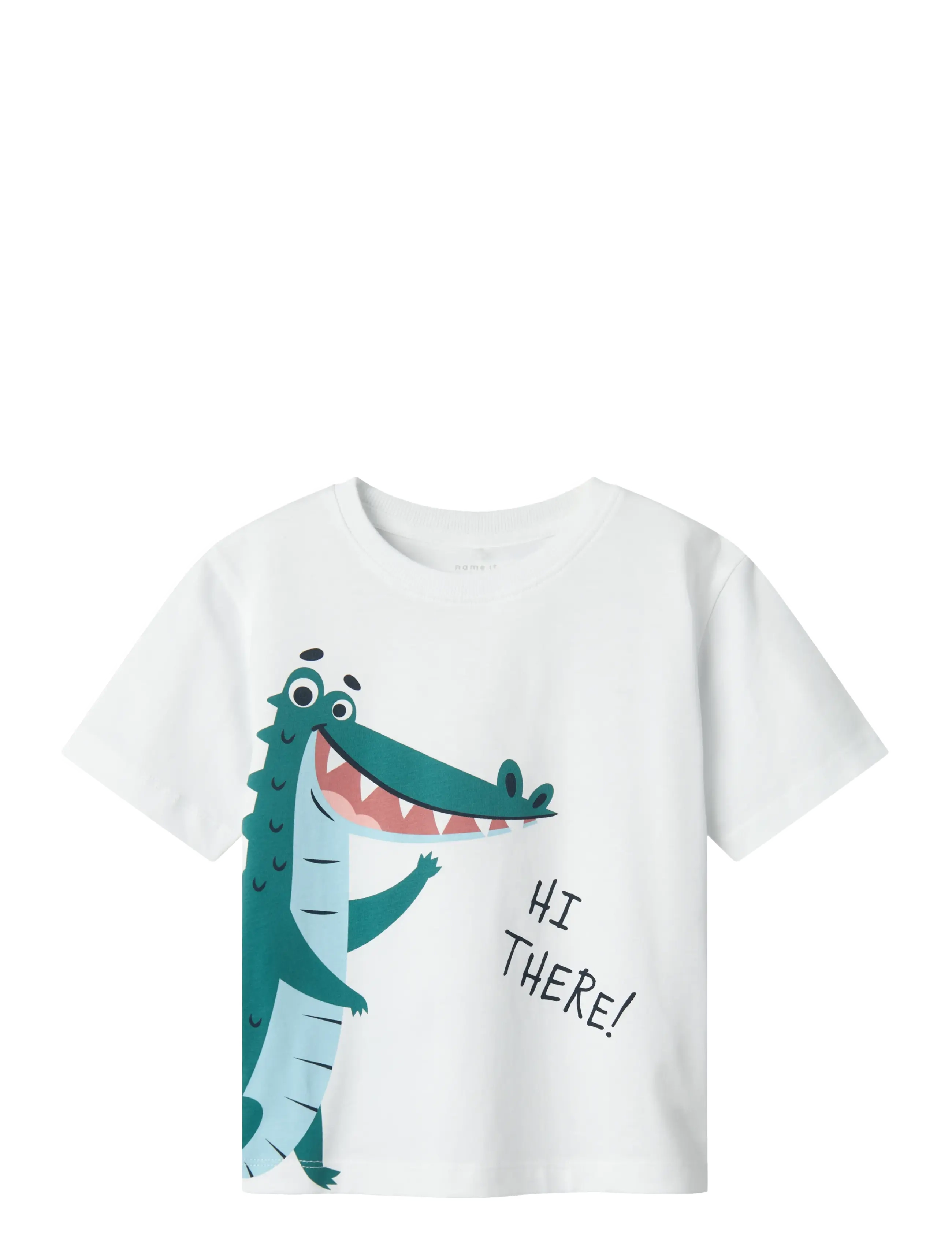 name it NMMHELGE SS NREG TOP PB - Overdele - LUCENT WHITE / white