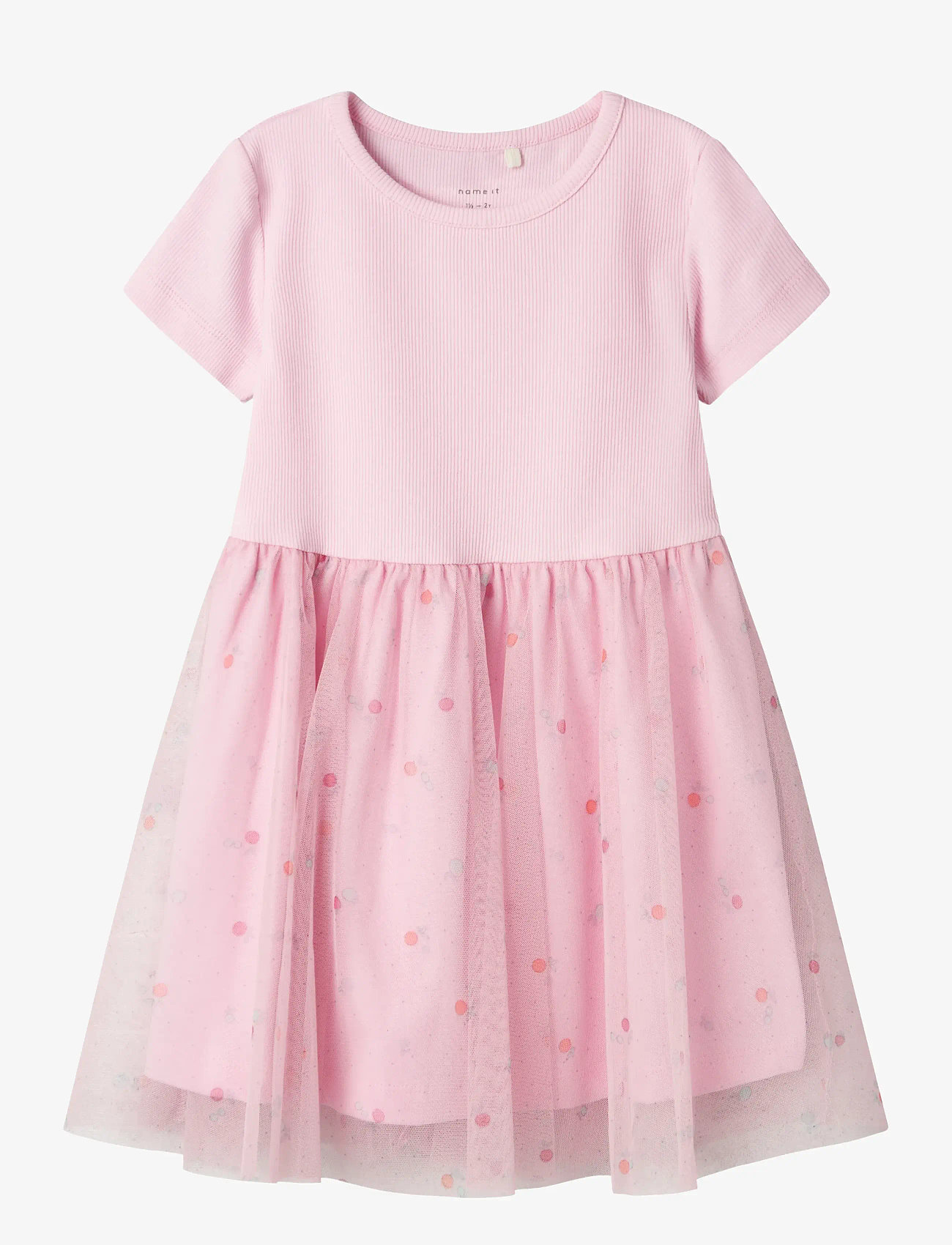 name it - NMFHAMINA SS SLIM DRESS PB - festkjoler - sweet dreams - 0