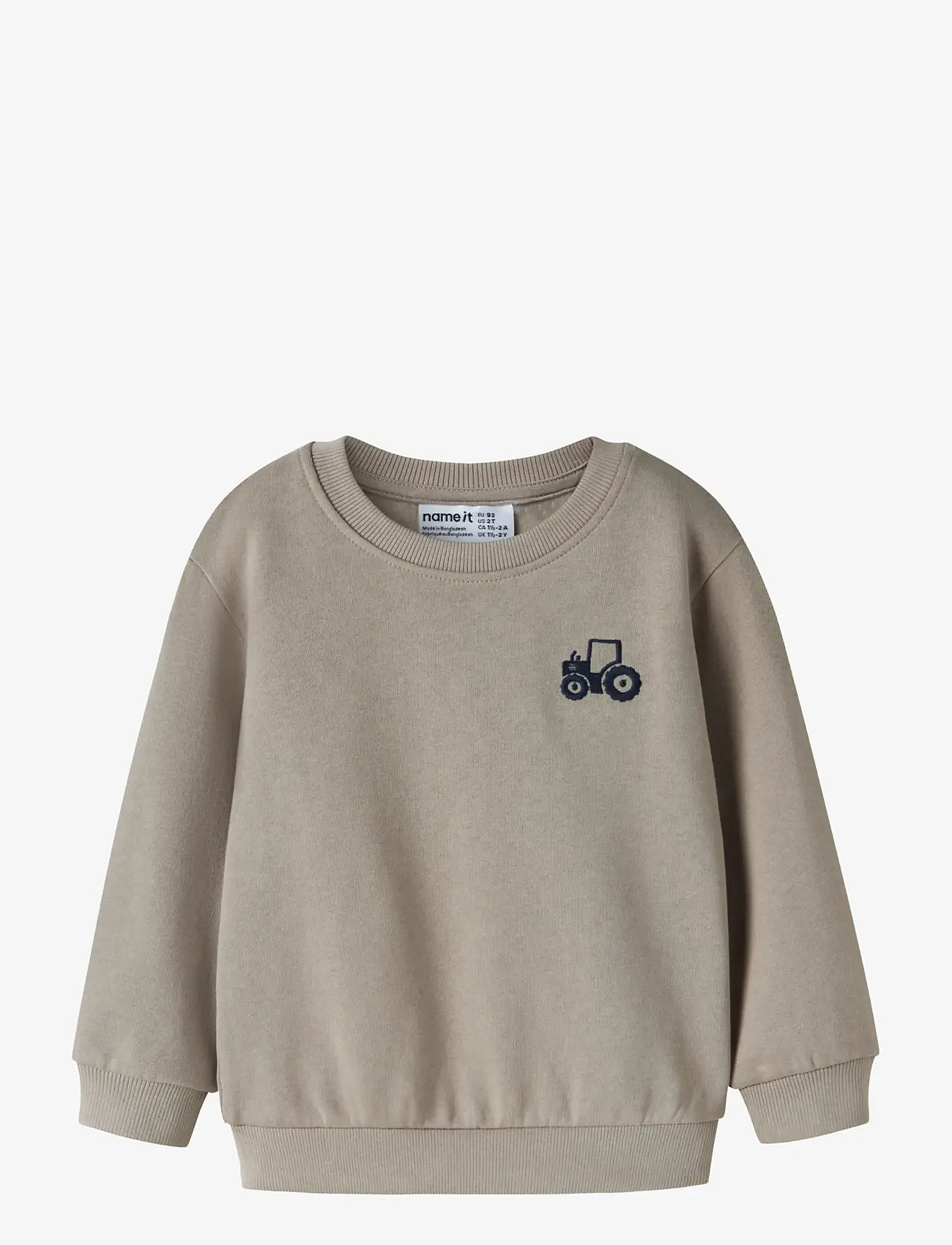 name it - NMMVALLEN LS NREG SWEAT BRU - sweatshirts - vintage khaki - 0