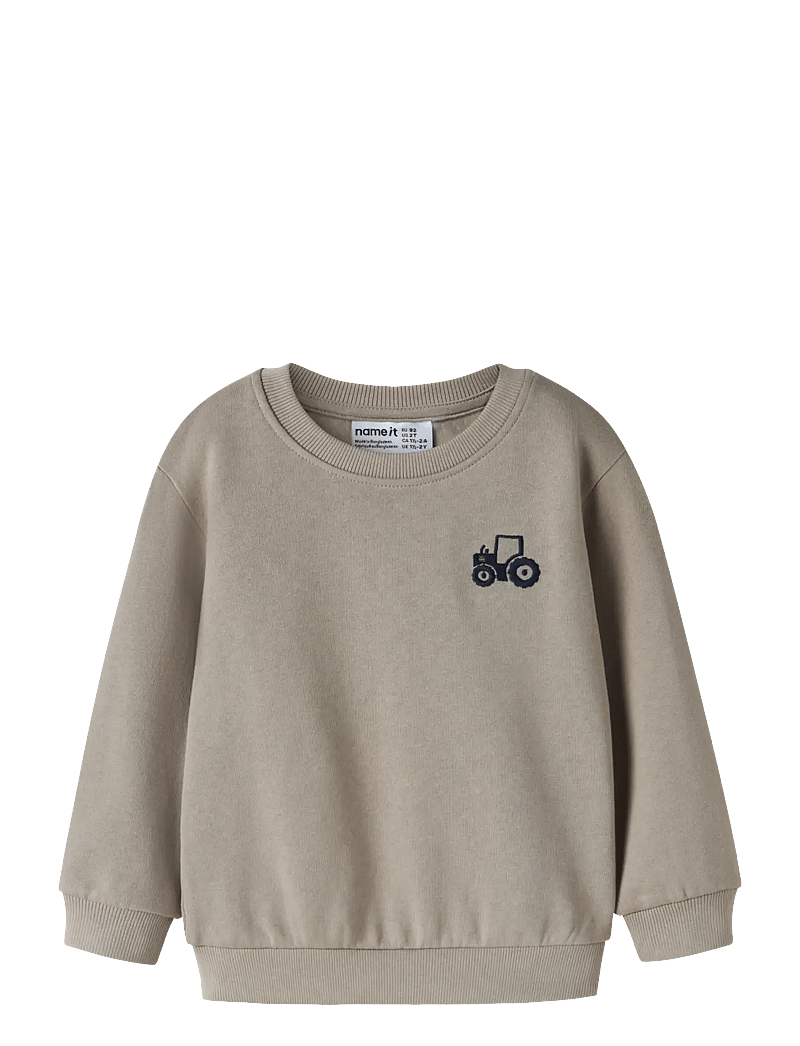 name it - NMMVALLEN LS NREG SWEAT BRU - sweatshirts - vintage khaki - 0