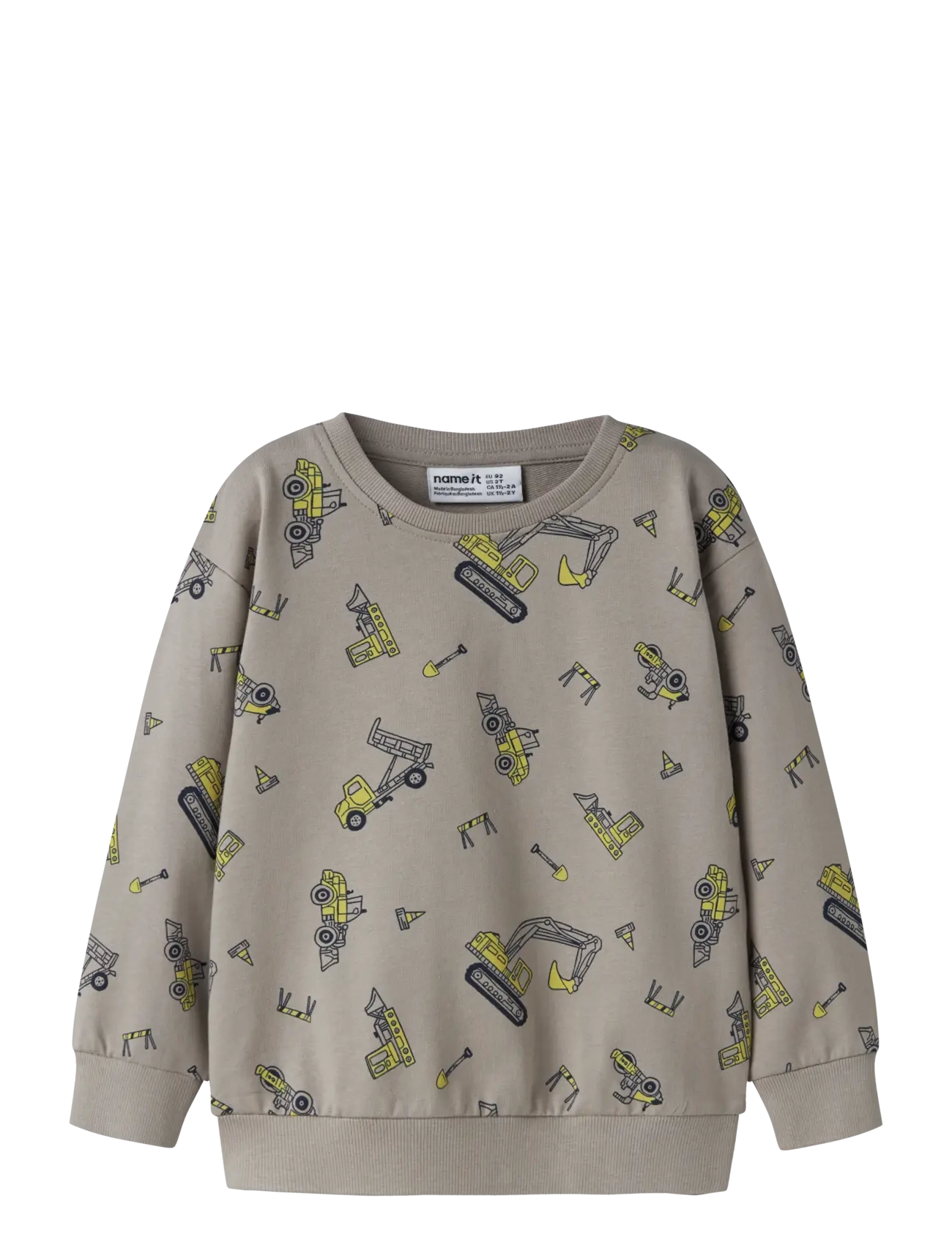 name it NMMVILDAR LS NREG SWEAT UNB - Sweatshirts & Hættetrøjer - VINTAGE KHAKI / brown