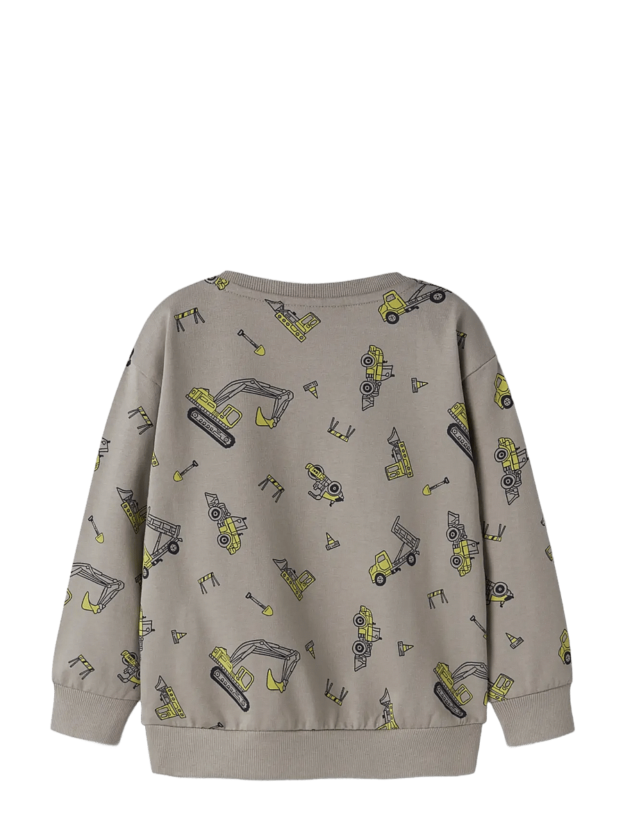name it - NMMVILDAR LS NREG SWEAT UNB - sweatshirts - vintage khaki - 2