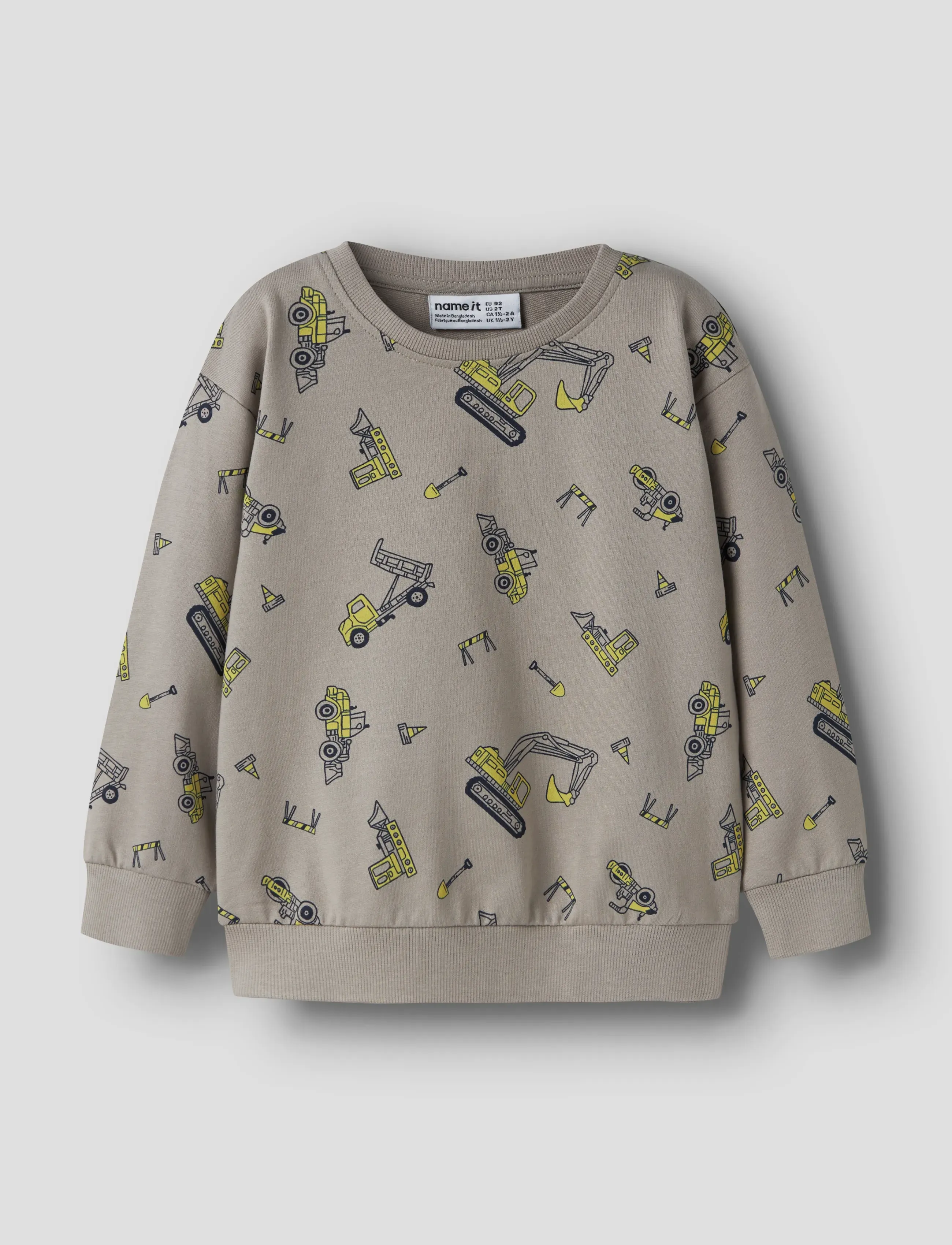 name it NMMVILDAR LS NREG SWEAT UNB - Sweatshirts & Hoodies - VINTAGE KHAKI / brown