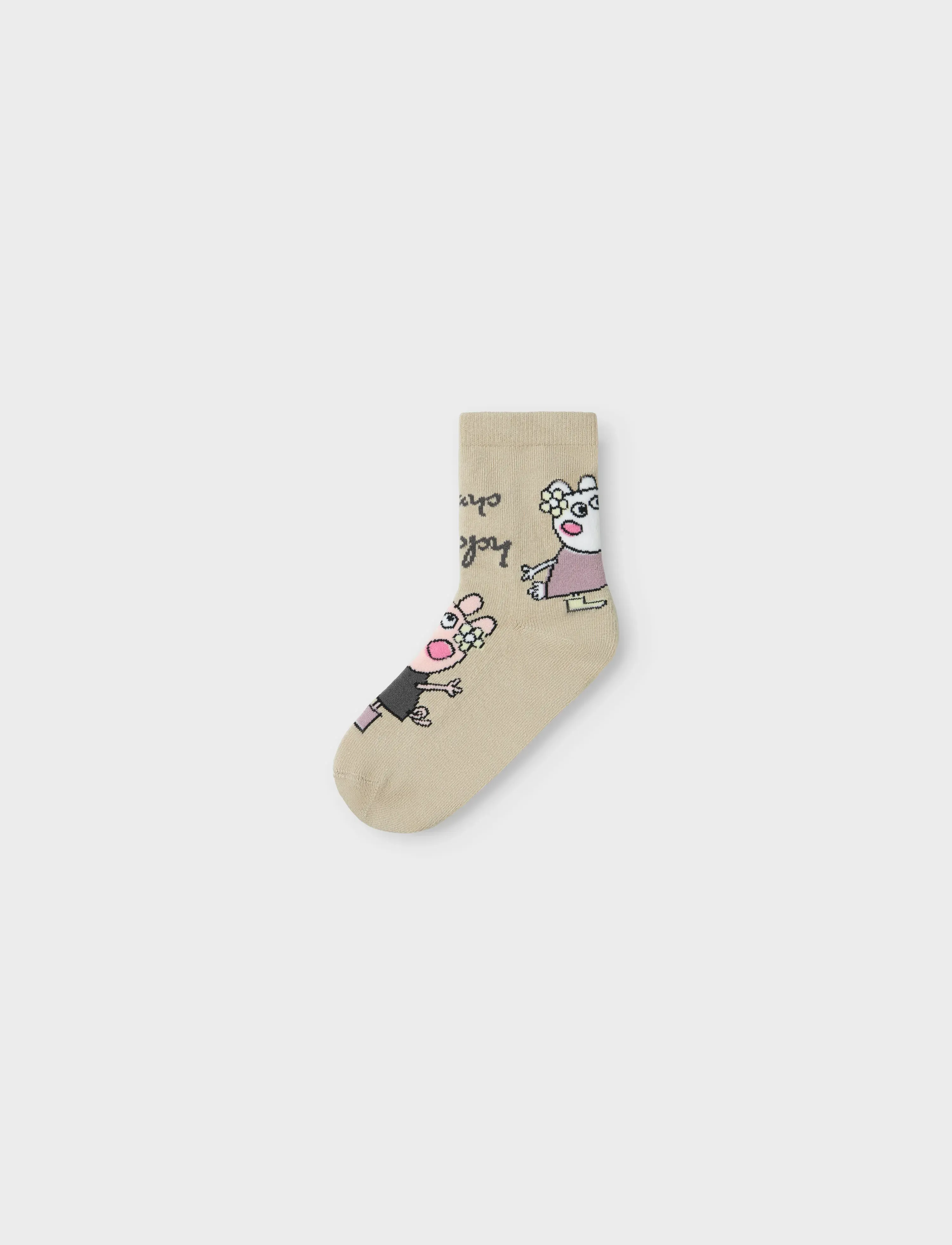 name it - NMFDASSA PEPPAPIG 3P SOCK CPLG - elderberry - 1