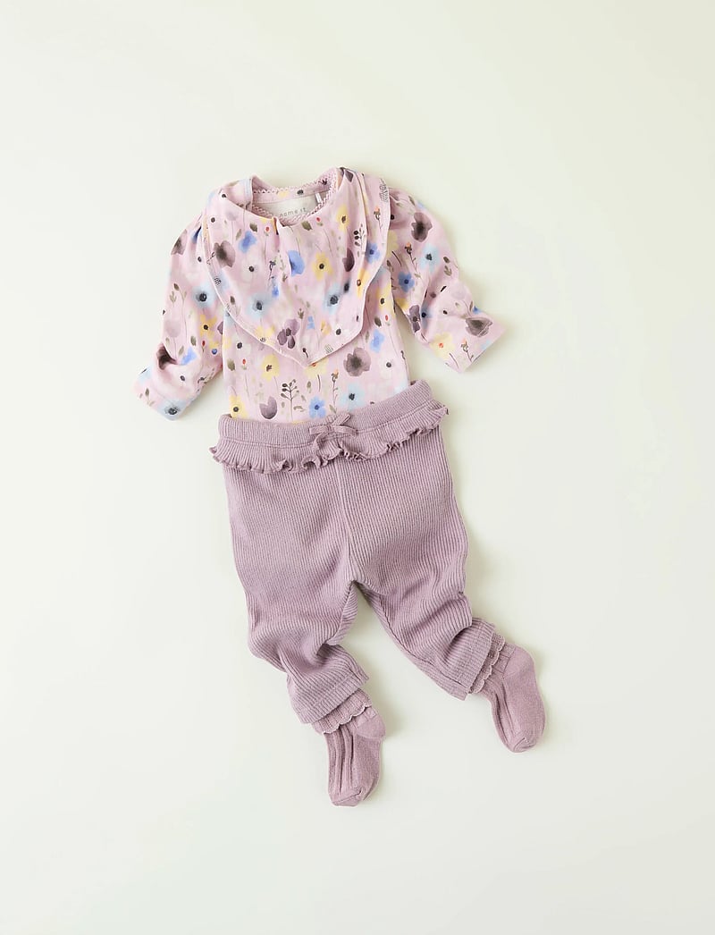 name it - NBFTORIN PANT - leggings - elderberry - 3