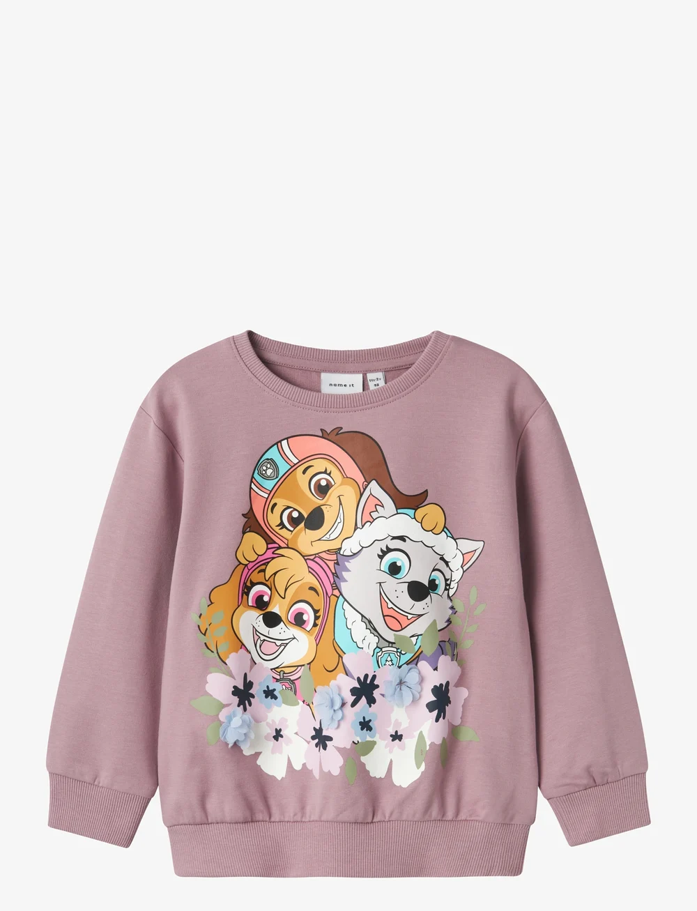name it - NMFJURA PAW NREG SWEAT UNB CPLG - sweatshirts - elderberry - 0