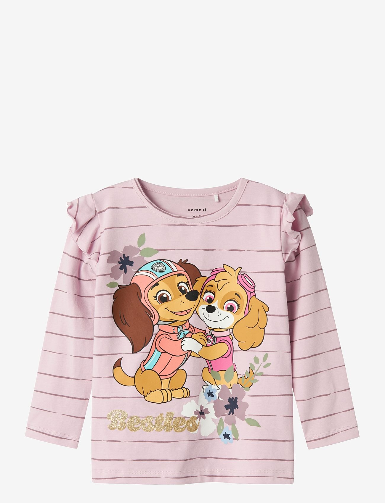 name it - NMFJULIA PAW LS TOP BOX CPLG - langärmelig - winsome orchid - 0