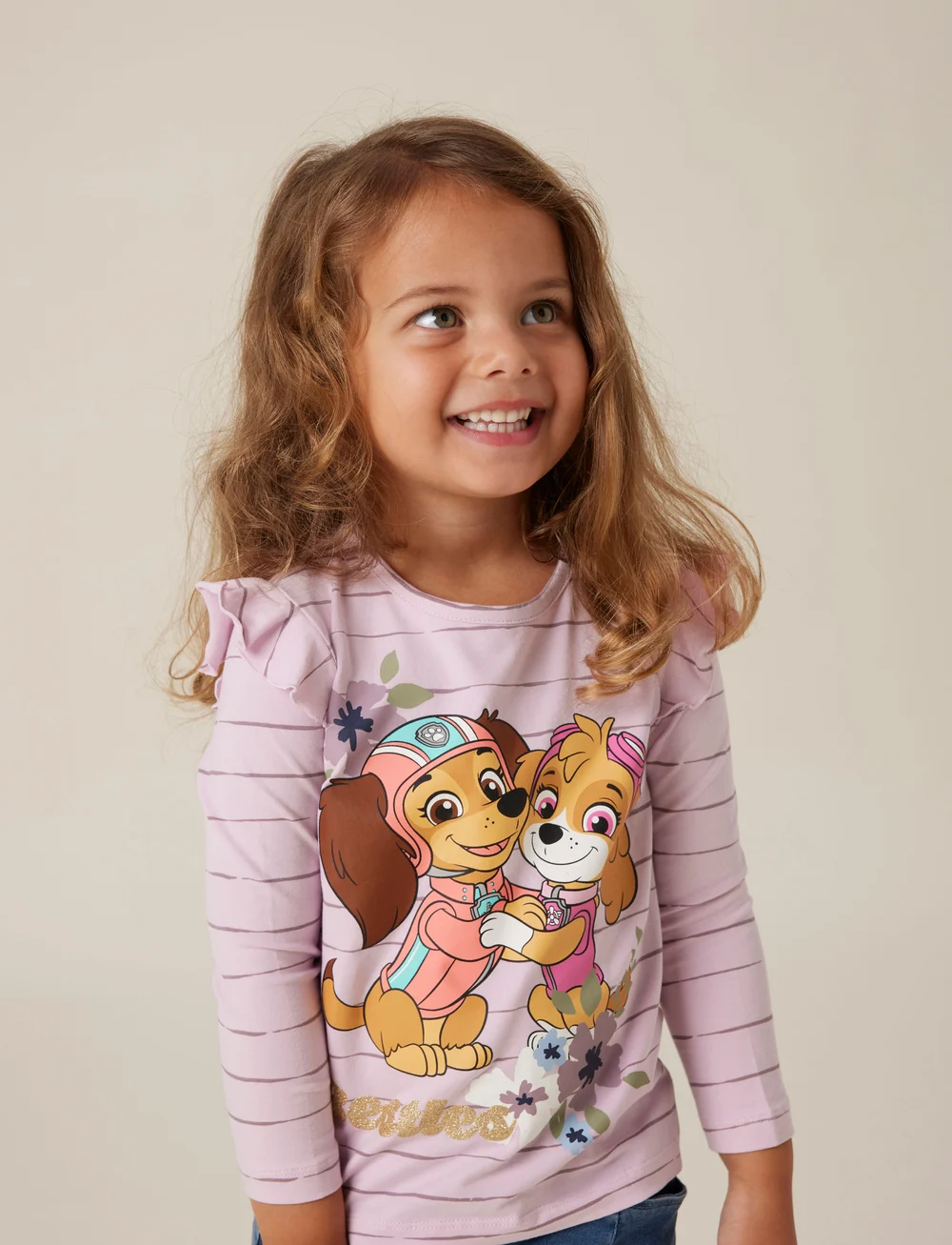 name it - NMFJULIA PAW LS TOP BOX CPLG - long-sleeved t-shirts - winsome orchid - 2