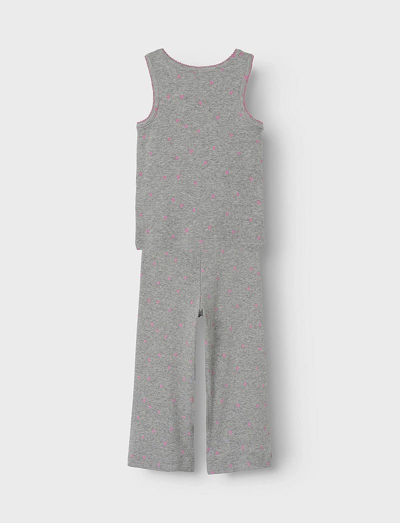 name it - NMFDINAYA SL NIGHT SET - pyjamassæt - grey melange - 5