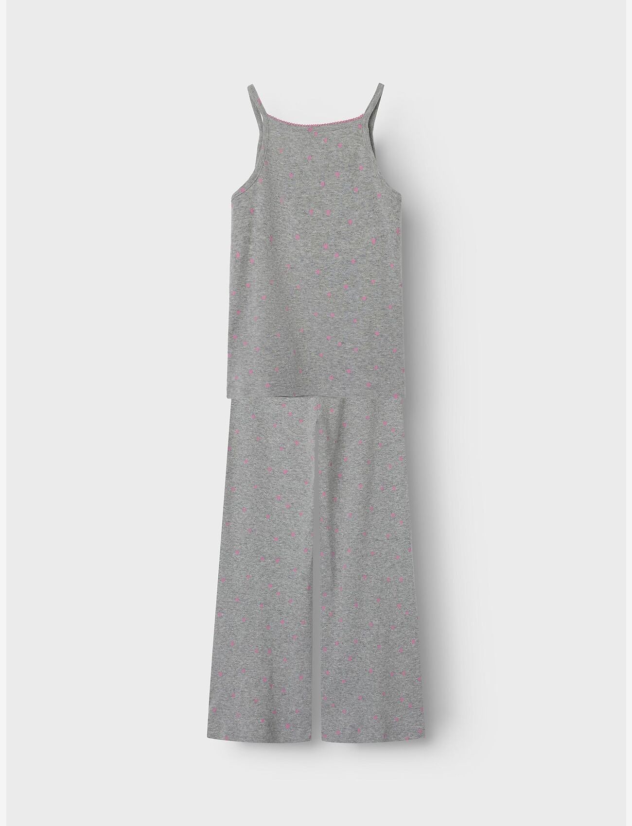name it - NKFDINAYA SL NIGHT  SET - grey melange - 1