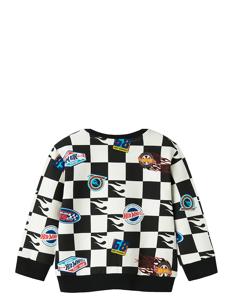 name it - NMMDREWY HOTWHEELS NREG SWE BRU SKY - sweatshirts - black - 1