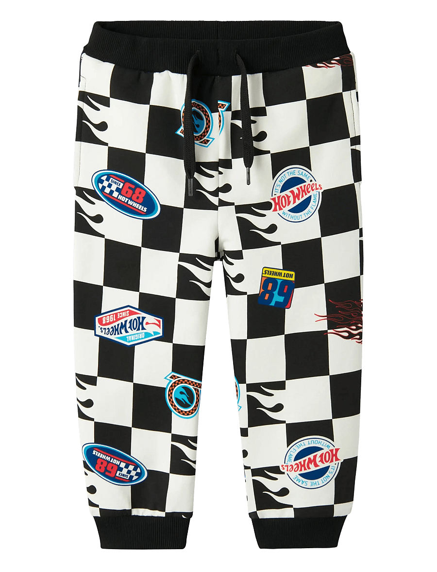 name it - NMMDREWY HOTWHEELS NREG SWE PANT BRU SKY - jogginghosen - black - 0