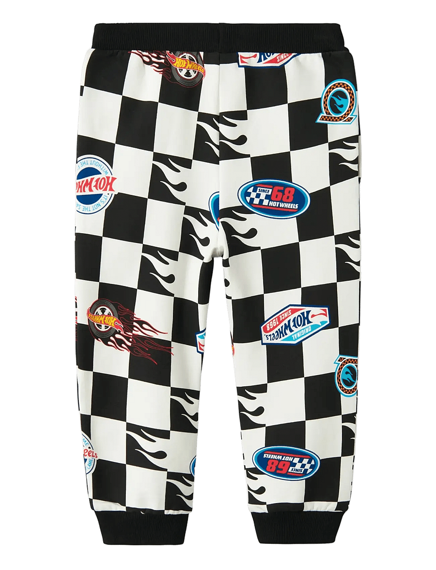 name it - NMMDREWY HOTWHEELS NREG SWE PANT BRU SKY - jogginghosen - black - 1