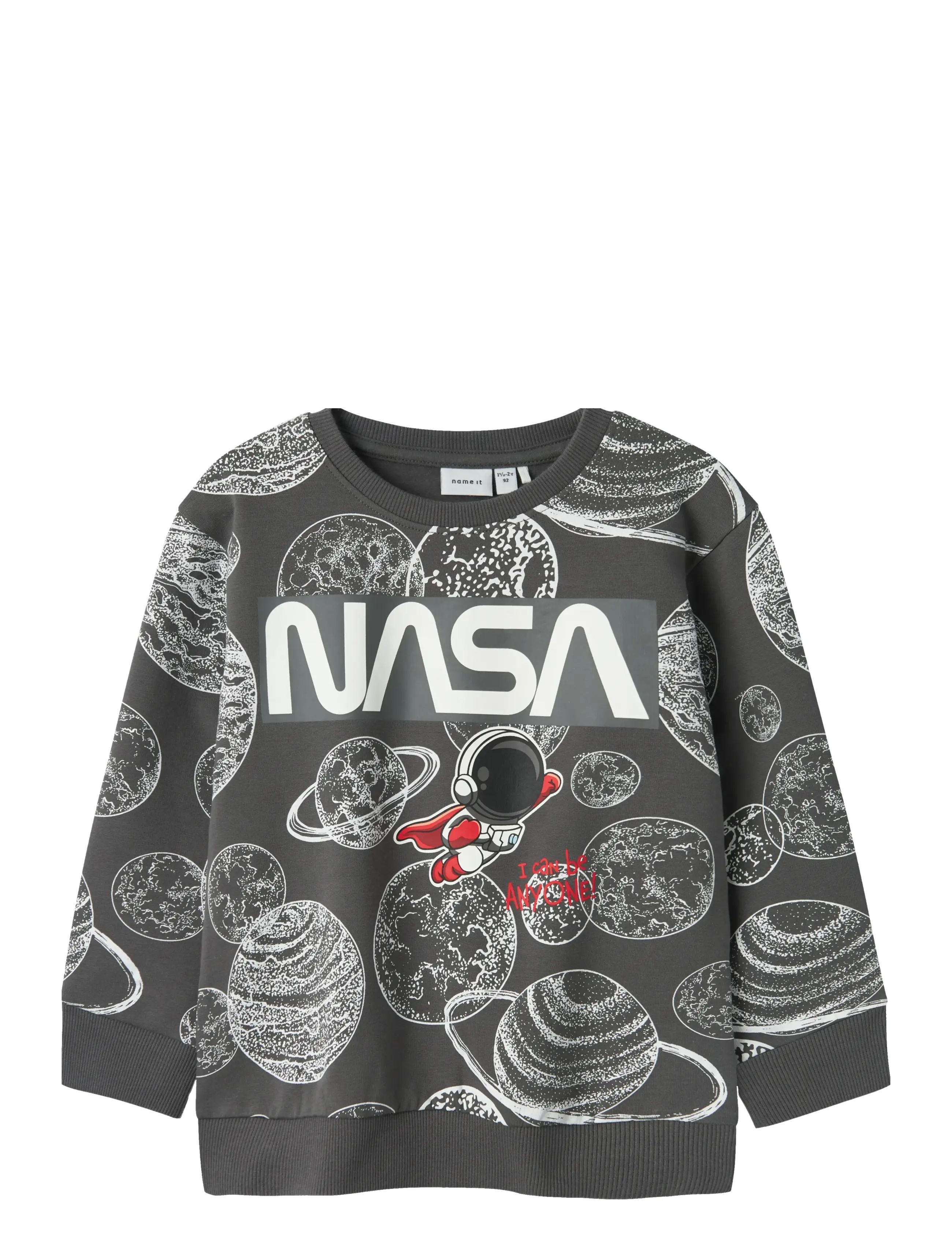 name it NMMDAIM NASA NREG SWEAT BRU NAS - Sweatshirts - LAVA SMOKE / grey