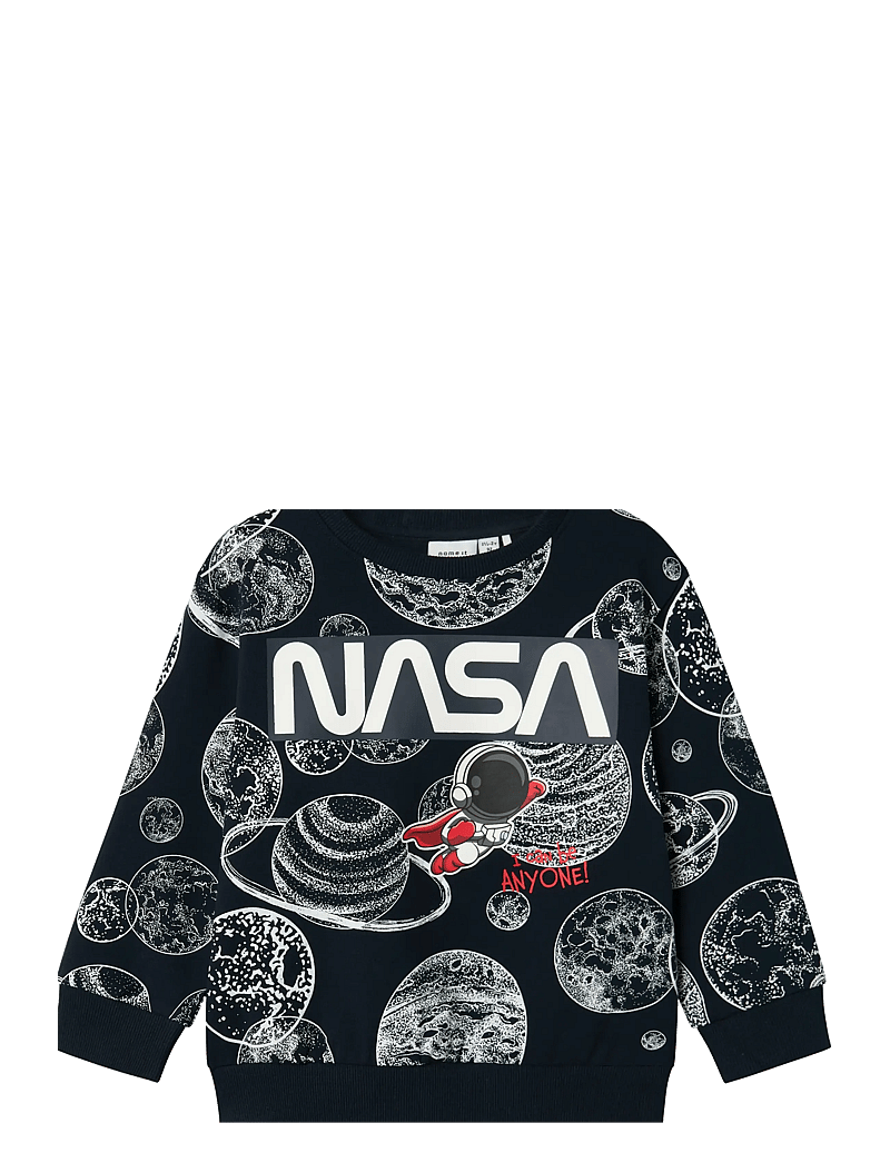 name it - NMMDAIM NASA NREG SWEAT BRU NAS - sweatshirts - navy blazer - 0