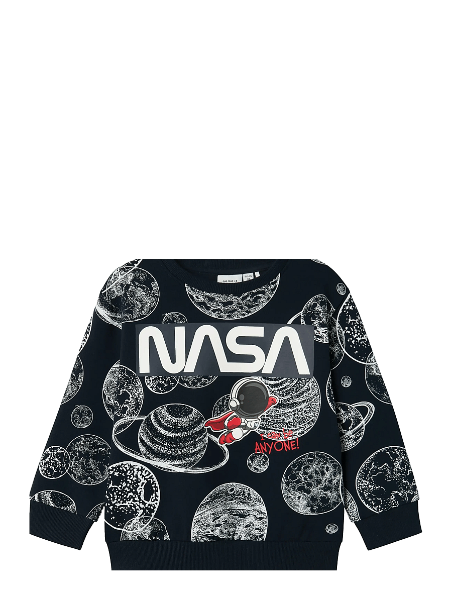 name it - NMMDAIM NASA NREG SWEAT BRU NAS - sweatshirts - navy blazer - 0