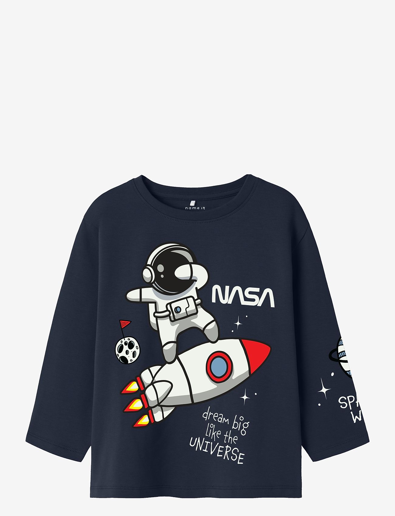name it - NMMDALUM NASA LS NREG TOP NAS - langærmede t-shirts - navy blazer - 0