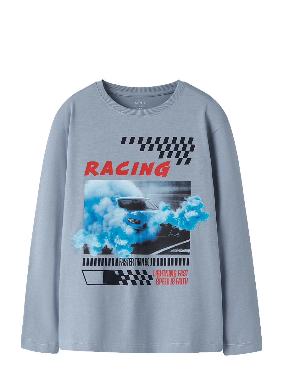 name it - NKMVOTO LS NREG TOP - sportstoppe - ashley blue - 0