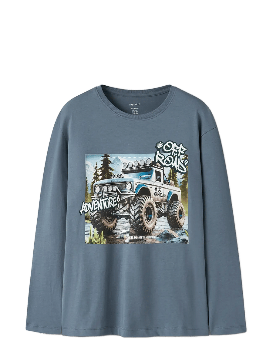 name it - NKMVOTO LS NREG TOP - langärmelig - blue mirage - 2