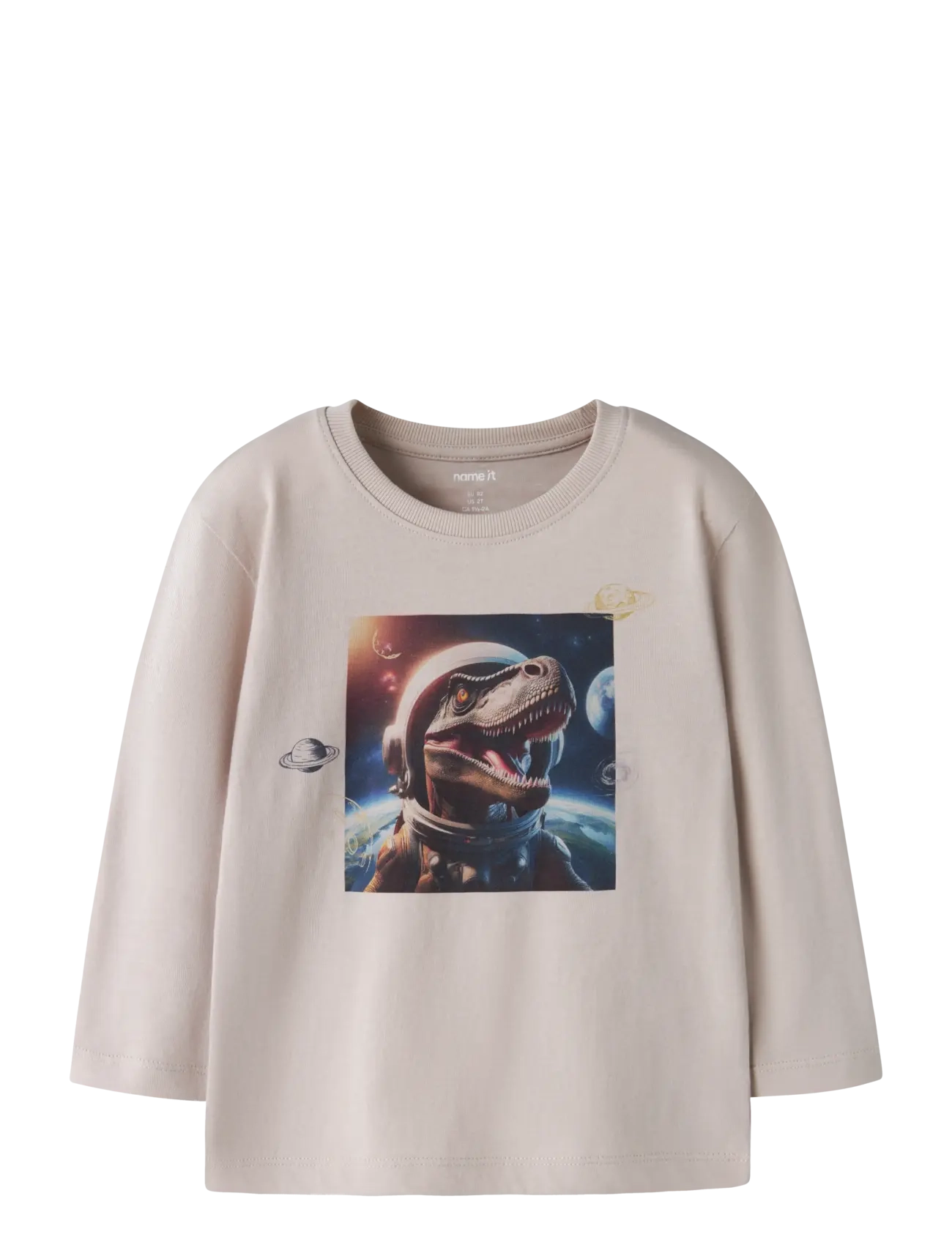 name it NMMVOTO LS NREG TOP - Kläder - CHATEAU GRAY / beige