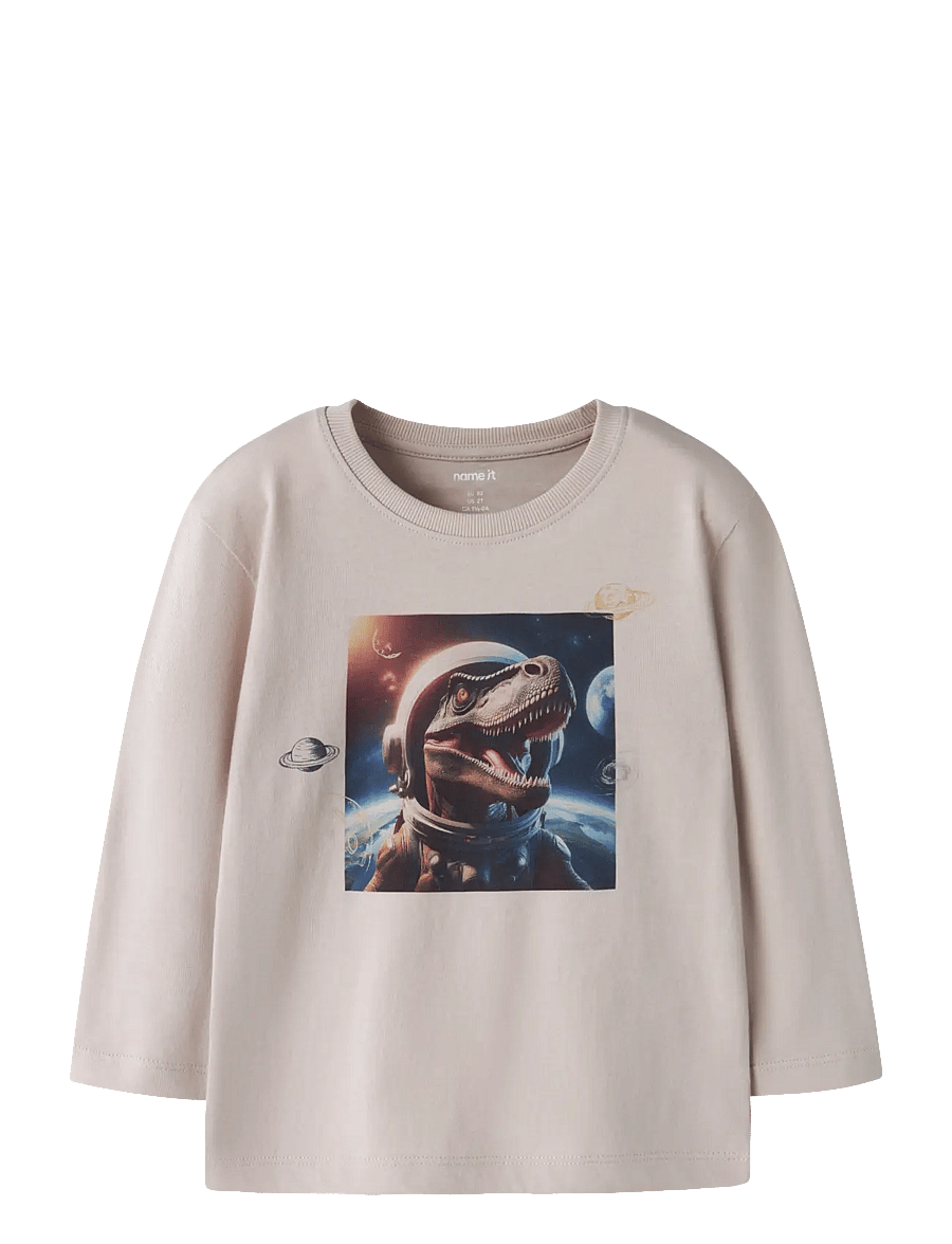 name it - NMMVOTO LS NREG TOP - långärmade t-shirts - chateau gray - 1