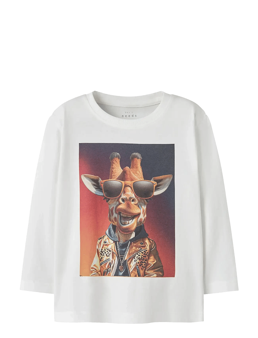 name it - NMMVOTO LS NREG TOP - pikkade varrukatega t-särgid - cloud dancer - 1