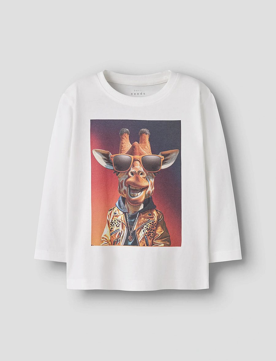 name it - NMMVOTO LS NREG TOP - pikkade varrukatega t-särgid - cloud dancer - 0