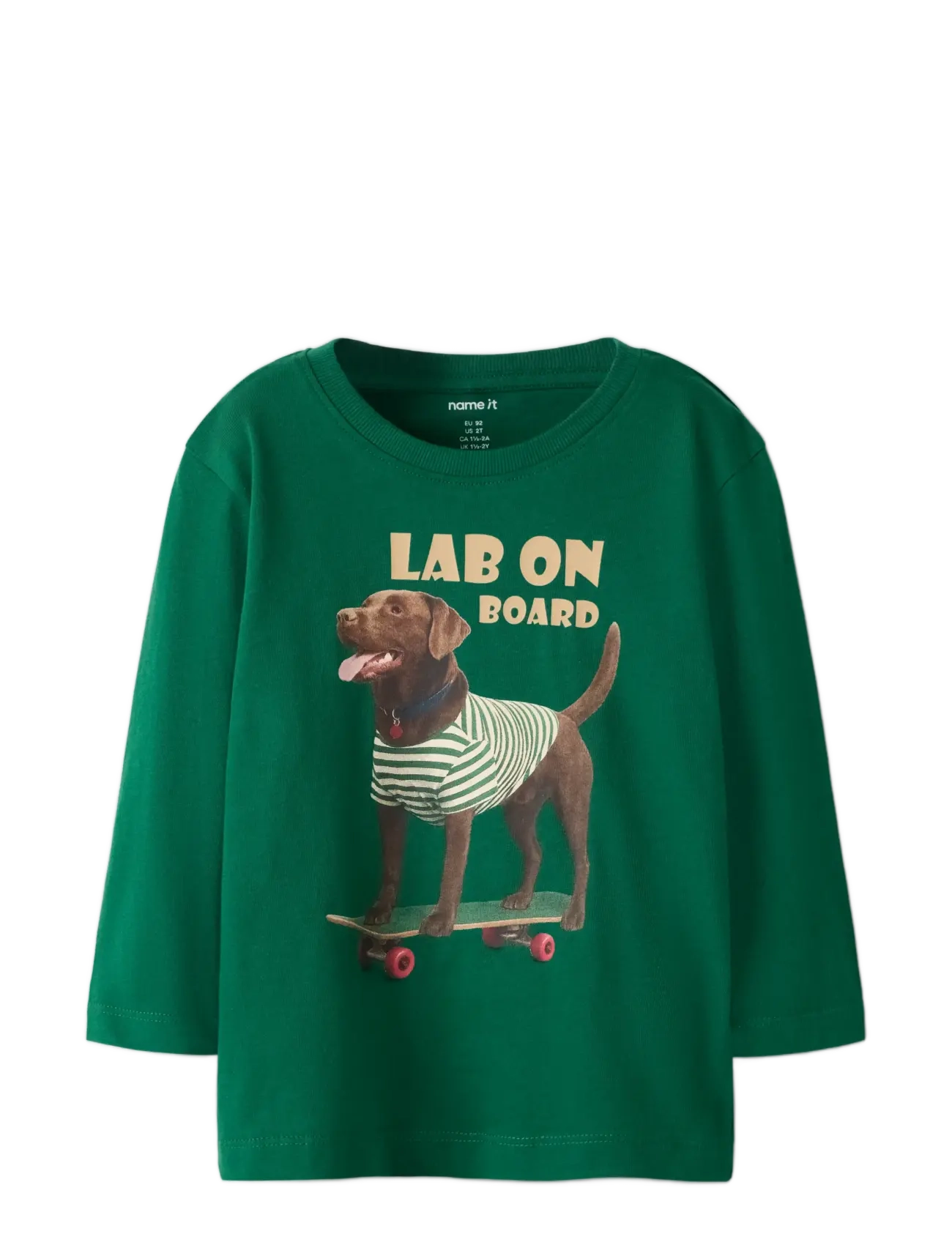 name it - NMMVOTO LS NREG TOP - pikkade varrukatega t-särgid - evergreen - 2