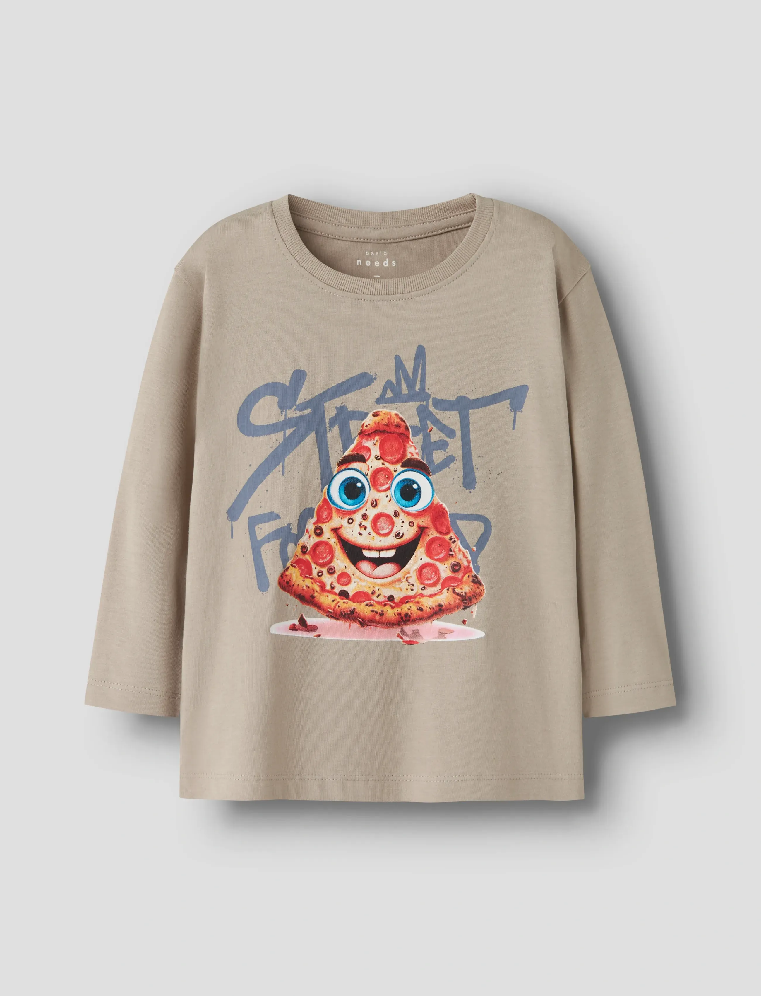 name it Nmmvoto Ls Nreg Top, 104, T-shirts, Beige - Long-sleeved Kinder