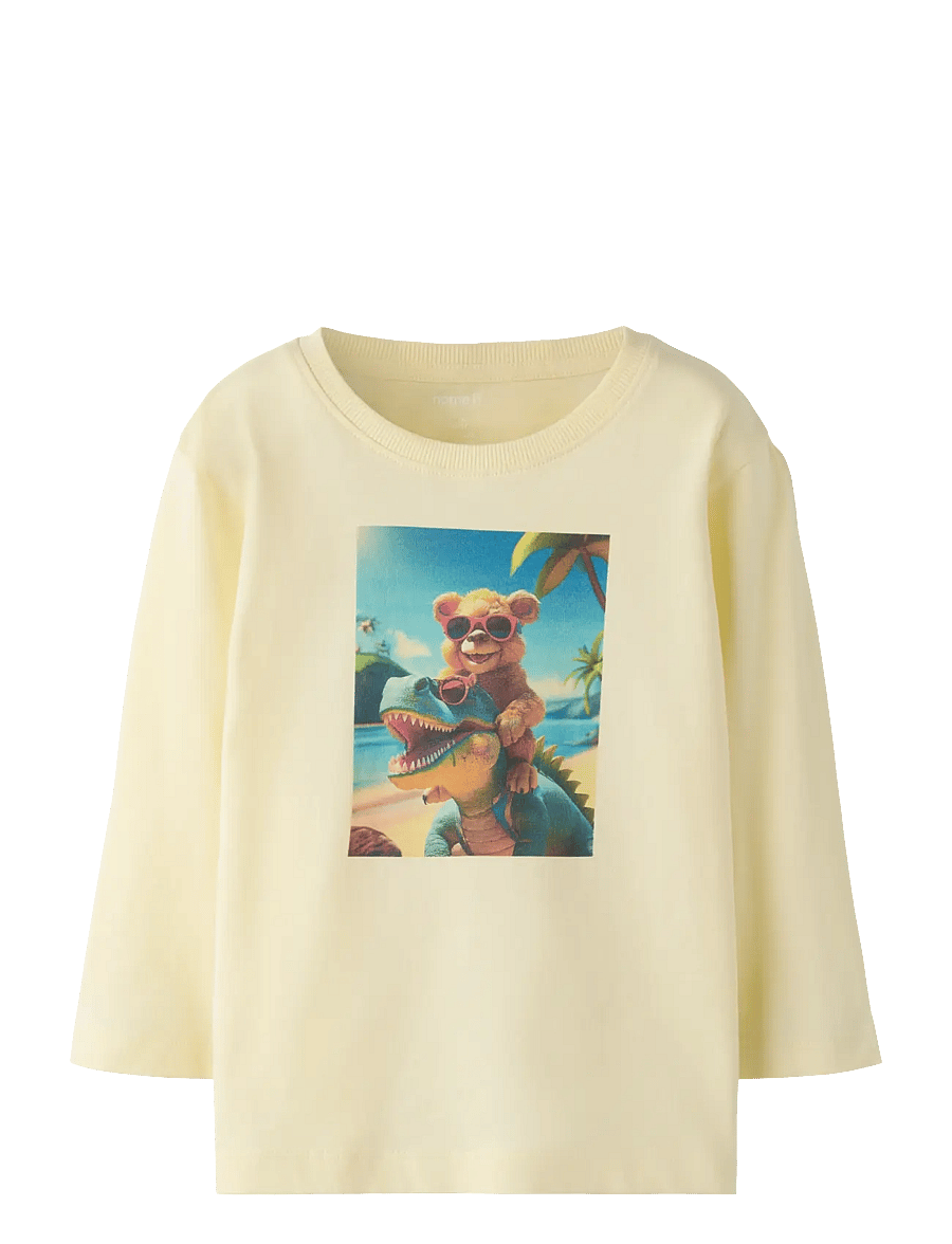 name it - NMMVOTO LS NREG TOP - pikkade varrukatega t-särgid - pear sorbet - 1