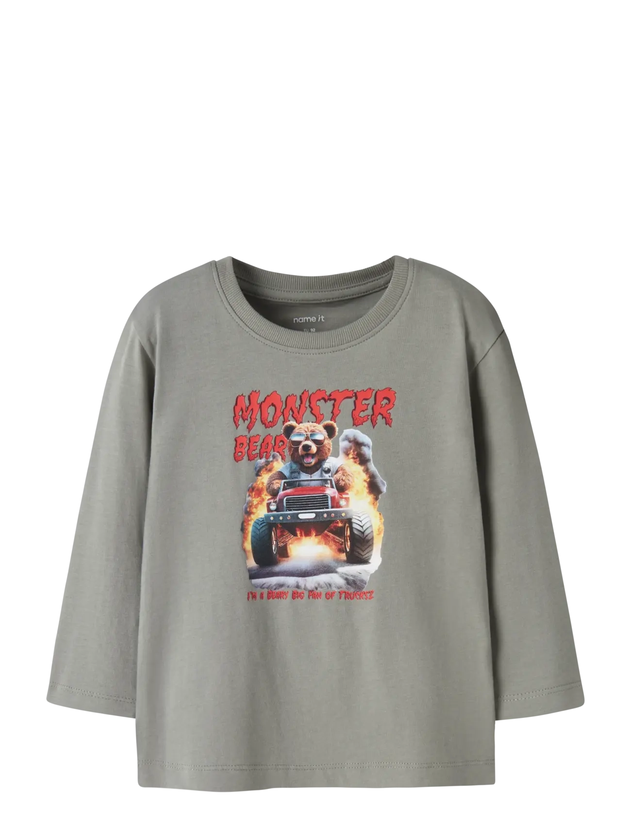 NAME IT Nmmvoto Ls Nreg Oberteil Grau - 92 - Kinder