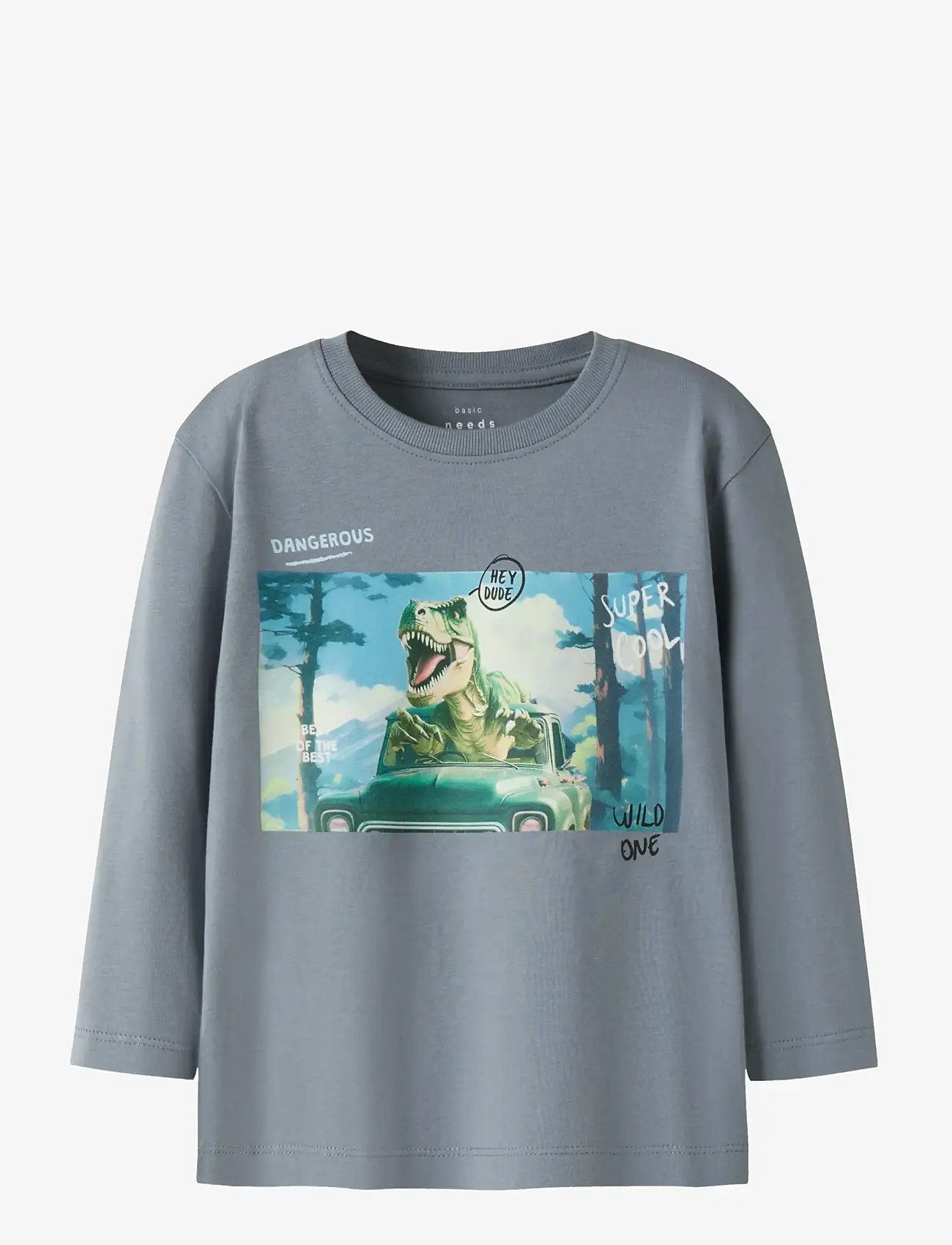 name it - NMMVOTO LS NREG TOP - langærmede t-shirts - tradewinds - 1