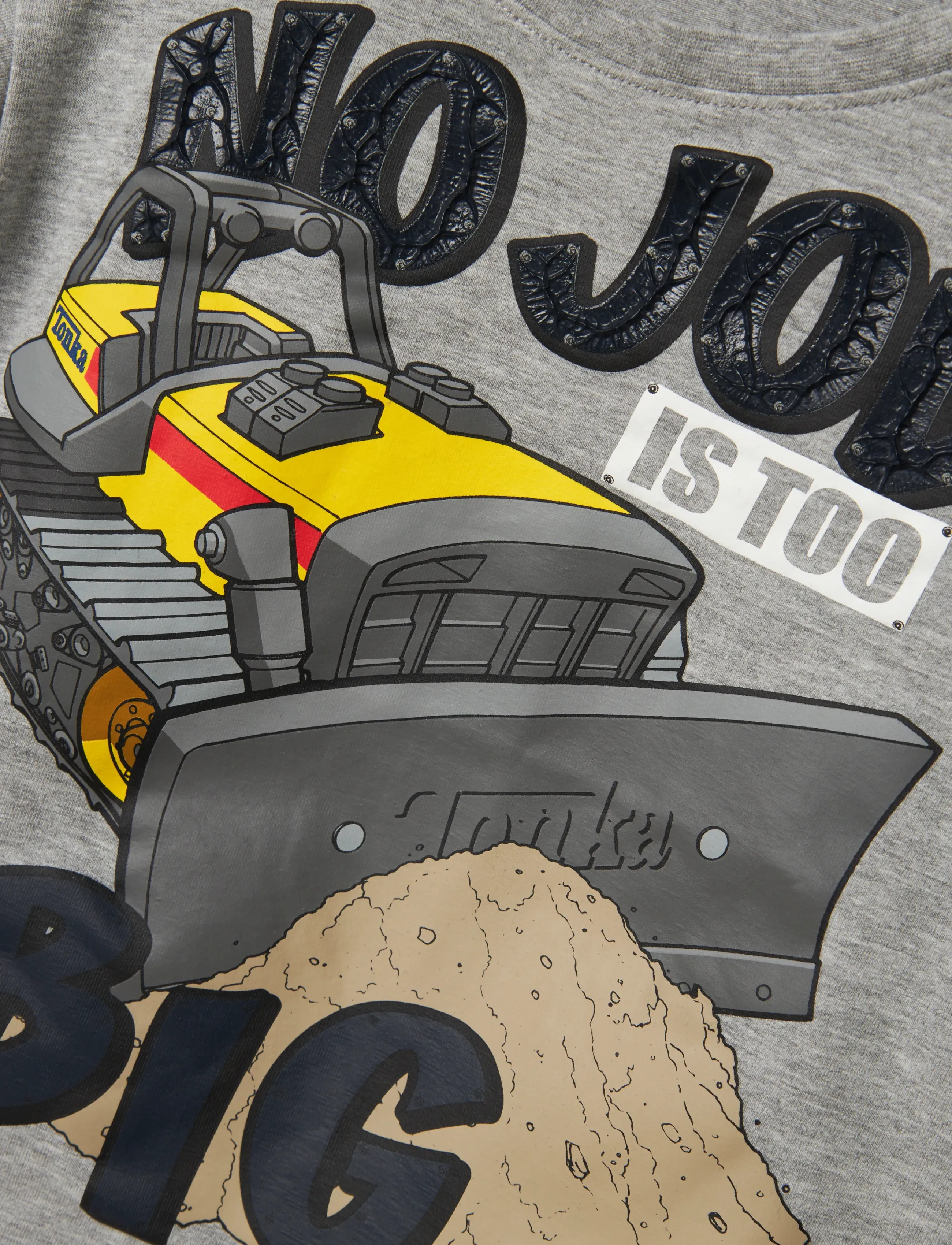 name it - NMMJEREMY TONKA LS NREG TOP CPLG - langärmelig - grey melange - 2