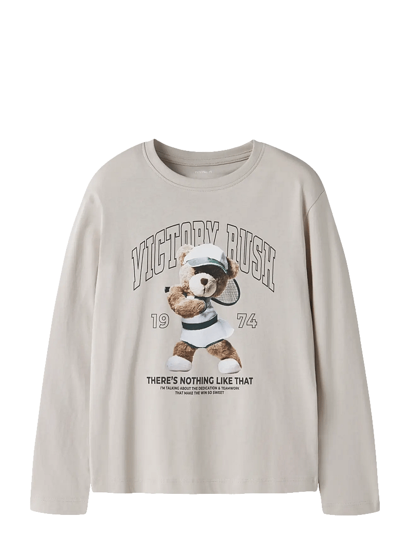 name it - NKFVOTEA LS NREG TOP - langærmede t-shirts - pumice stone - 1