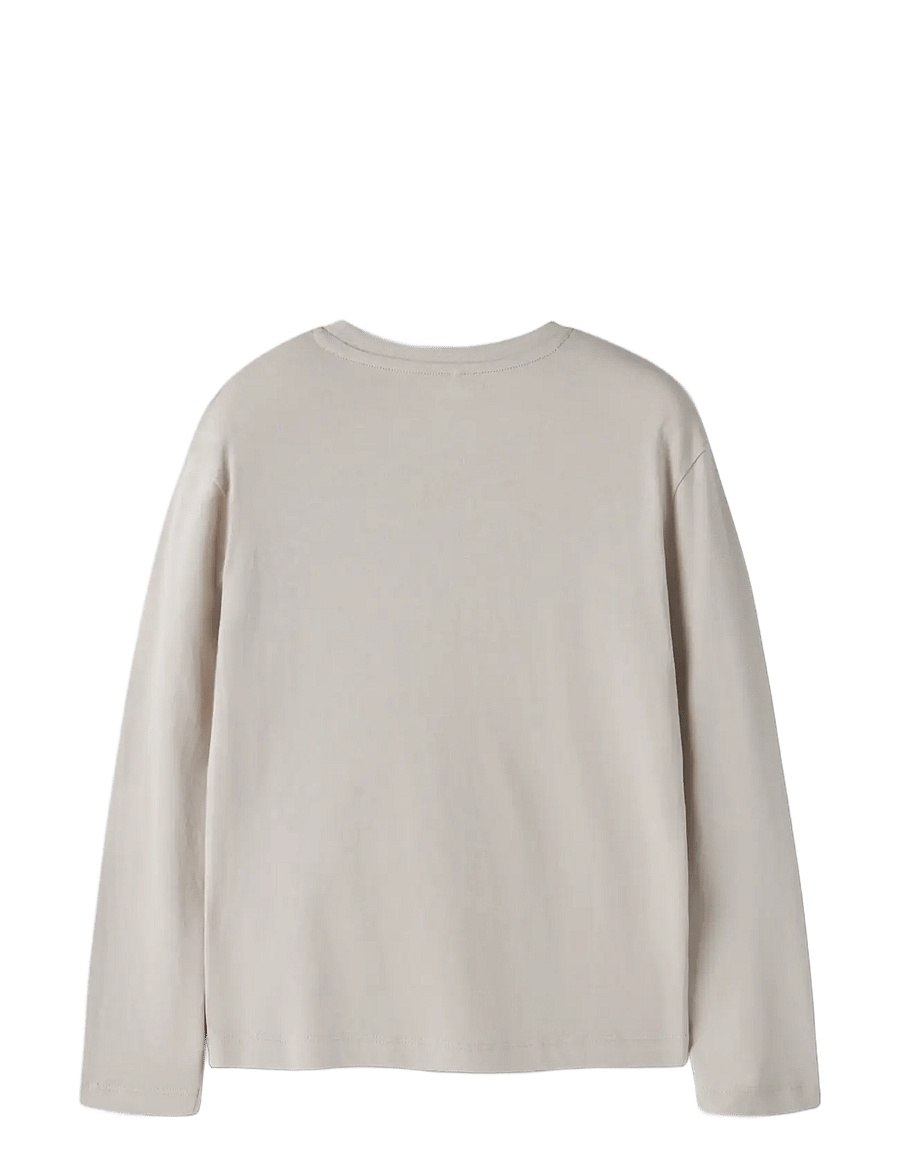 name it - NKFVOTEA LS NREG TOP - långärmade t-shirts - pumice stone - 2