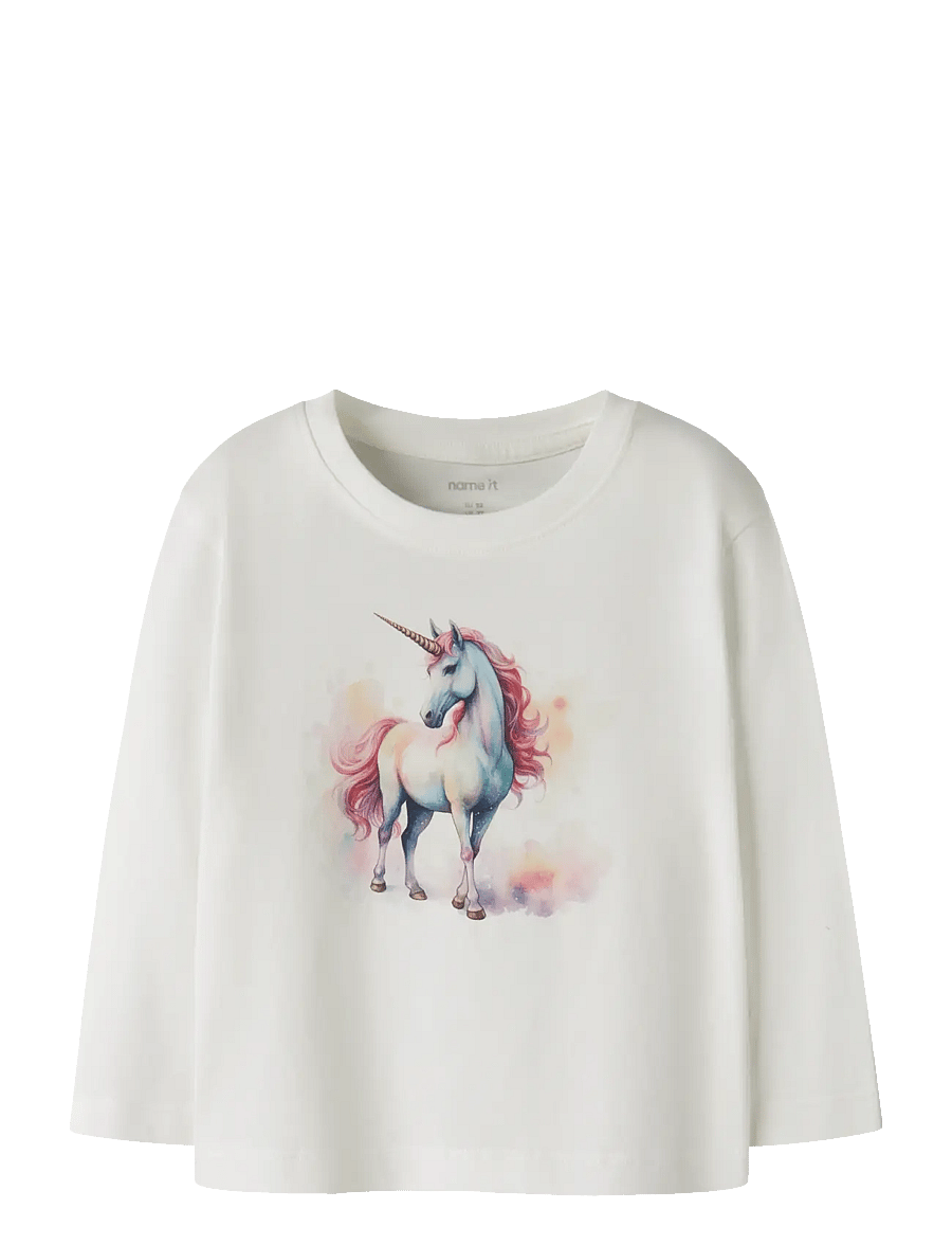 name it - NMFVOTEA LS NREG TOP - langärmelig - cloud dancer - 1