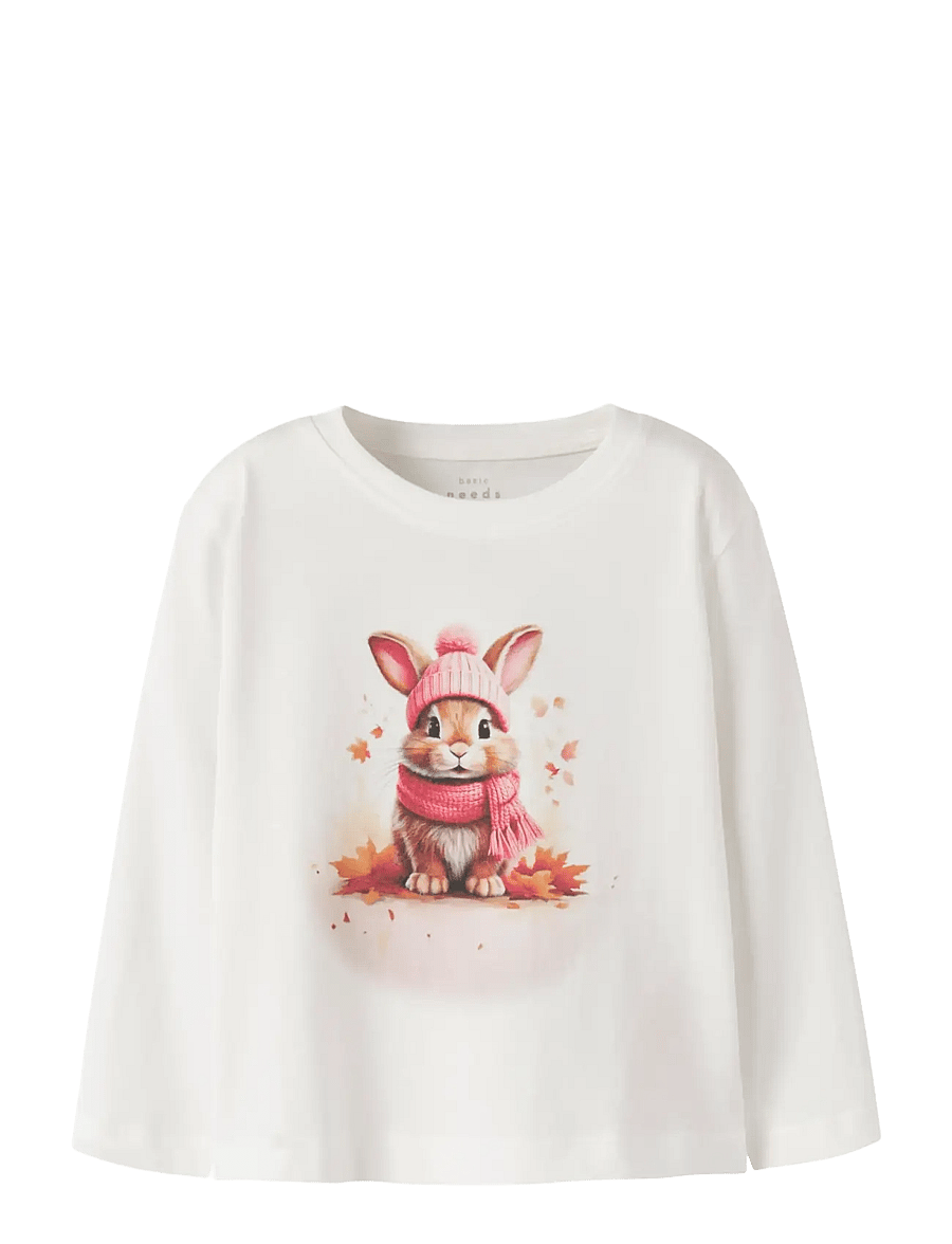 name it - NMFVOTEA LS NREG TOP - långärmade t-shirts - cloud dancer - 1