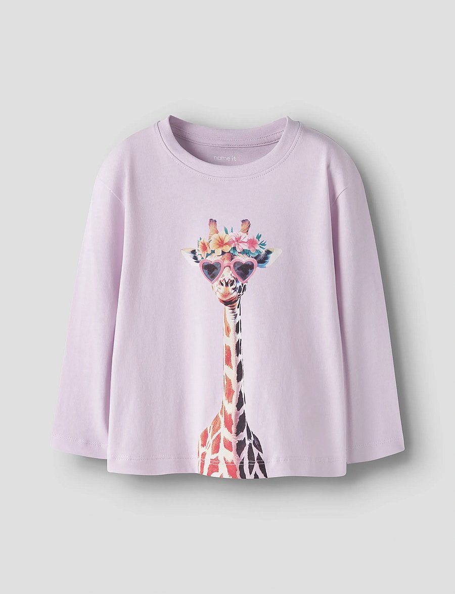 name it - NMFVOTEA LS NREG TOP - långärmade t-shirts - lavender fog - 0