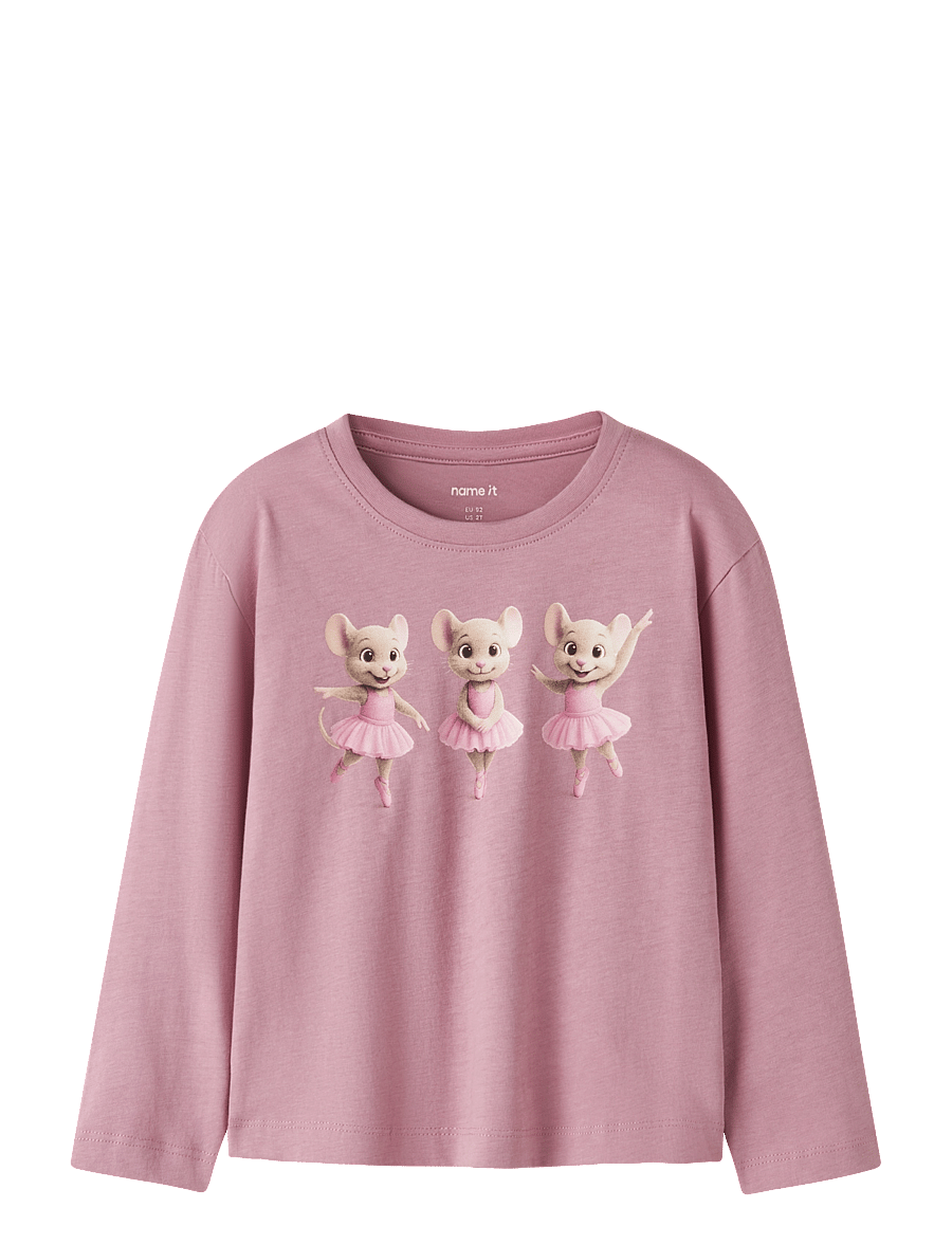 name it - NMFVOTEA LS NREG TOP - pikkade varrukatega t-särgid - lilas - 0