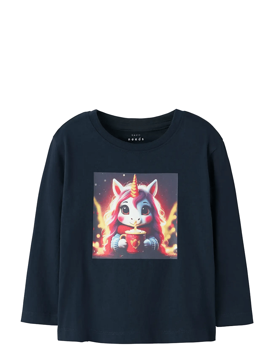 name it - NMFVOTEA LS NREG TOP - pikkade varrukatega t-särgid - navy blazer - 0