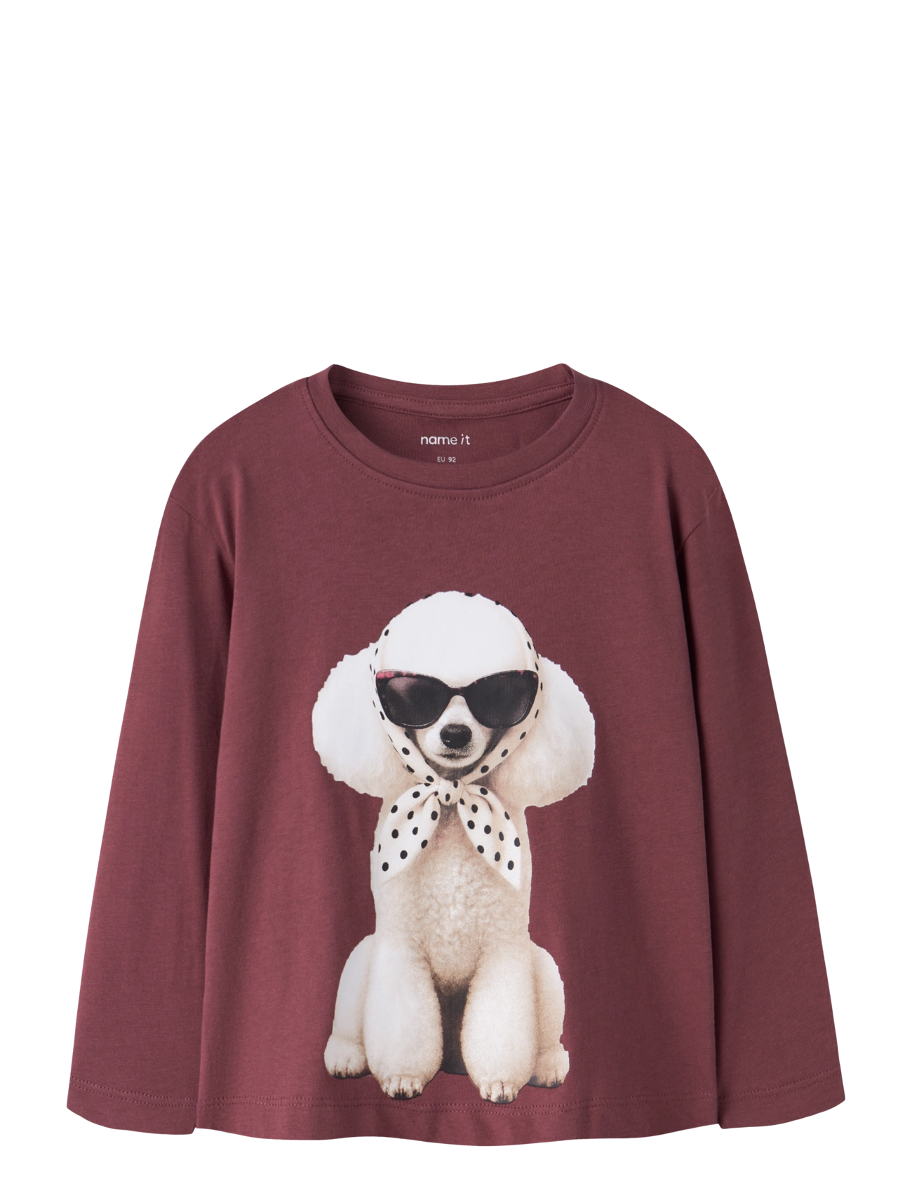 name it NMFVOTEA LS NREG TOP - Toppe og t-shirts - WILD GINGER / burgundy