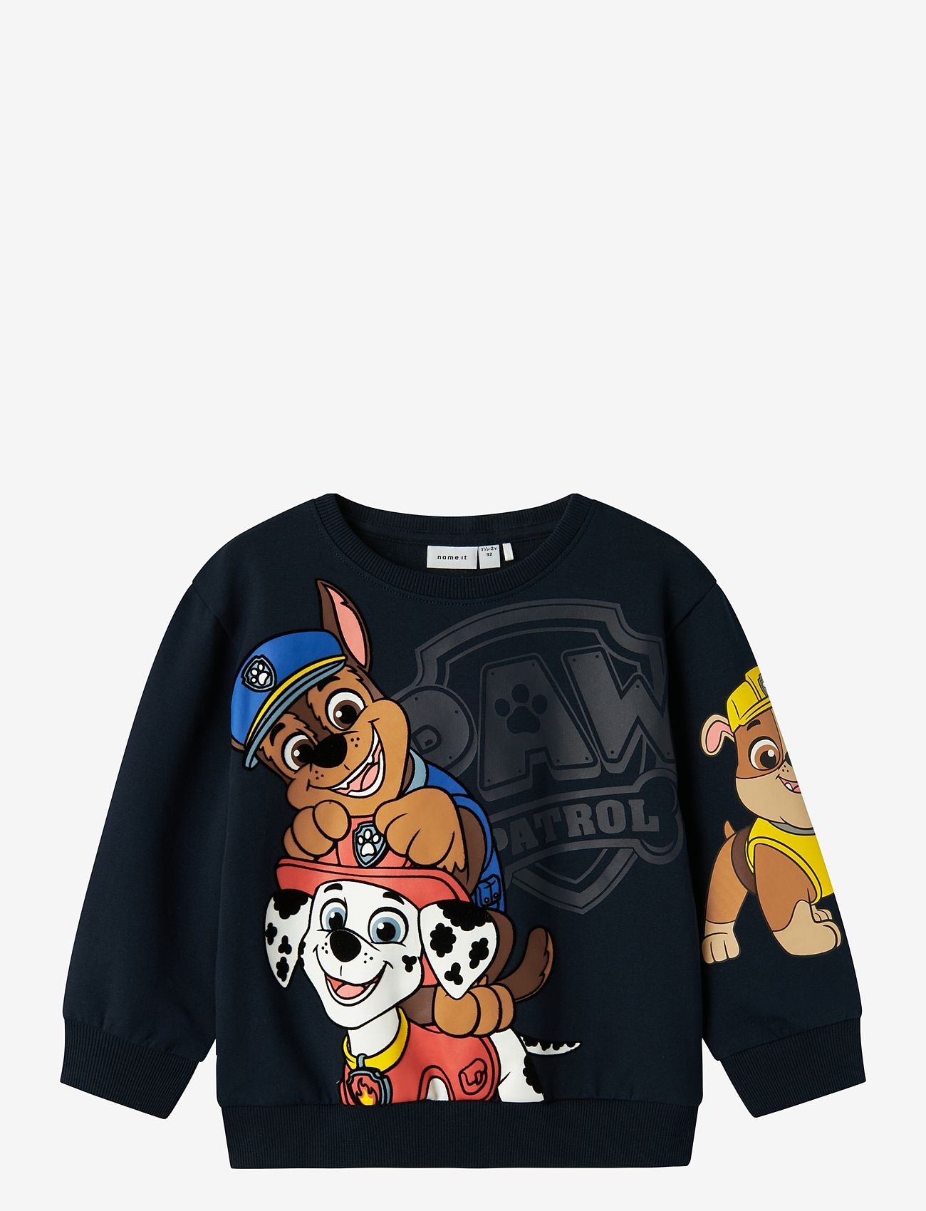 name it - NMMJONCE PAW NREG SWEAT UNB CPLG - sweatshirts - navy blazer - 0