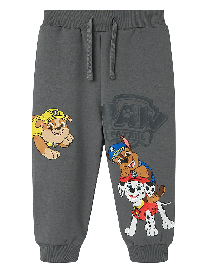name it - NMMJONCE PAW NREG SWE PANTS UNB CPLG - mjukisbyxor - lava smoke - 0