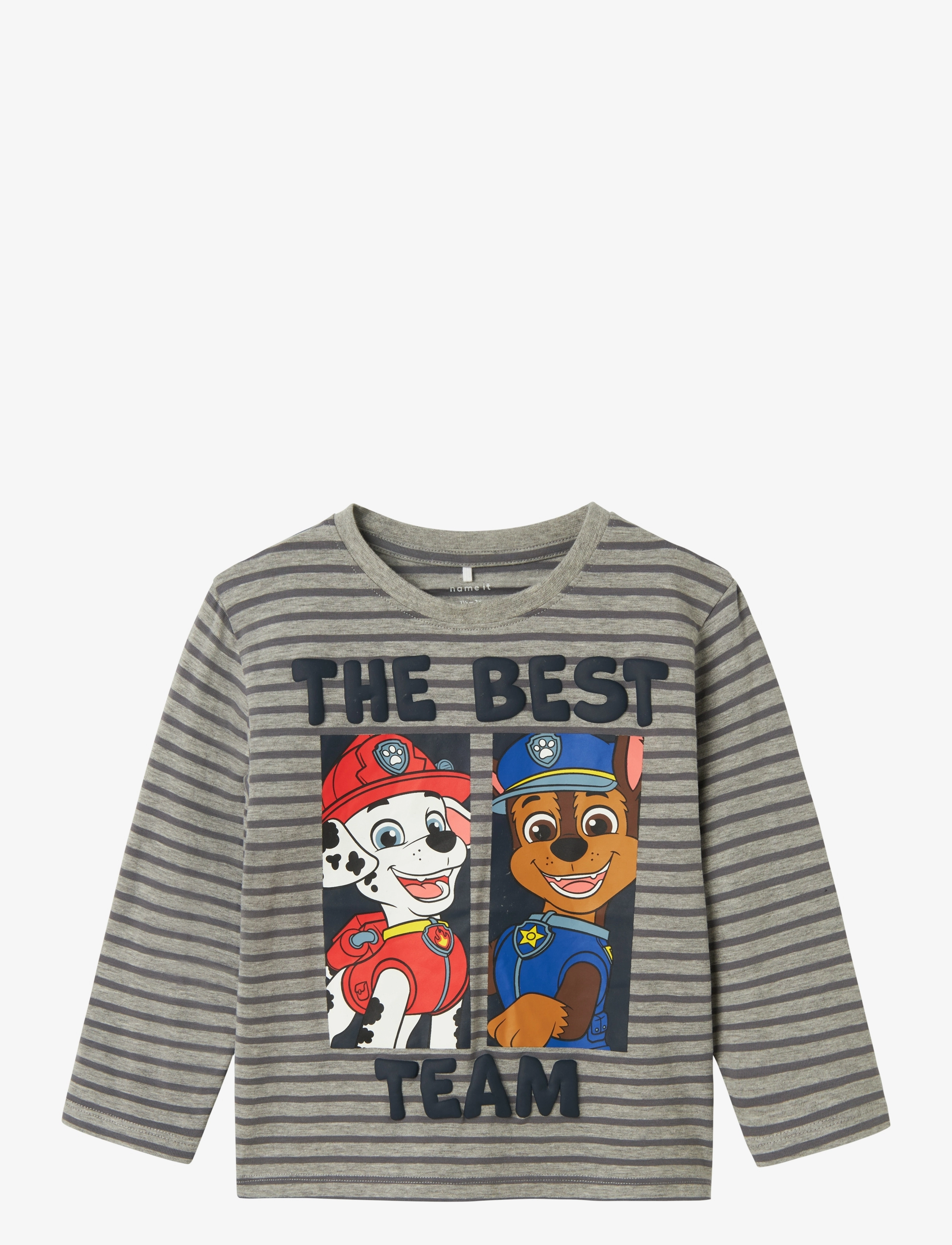 name it NMMJASPER PAW LS NREG TOP CPLG - Kläder - GREY MELANGE / grey