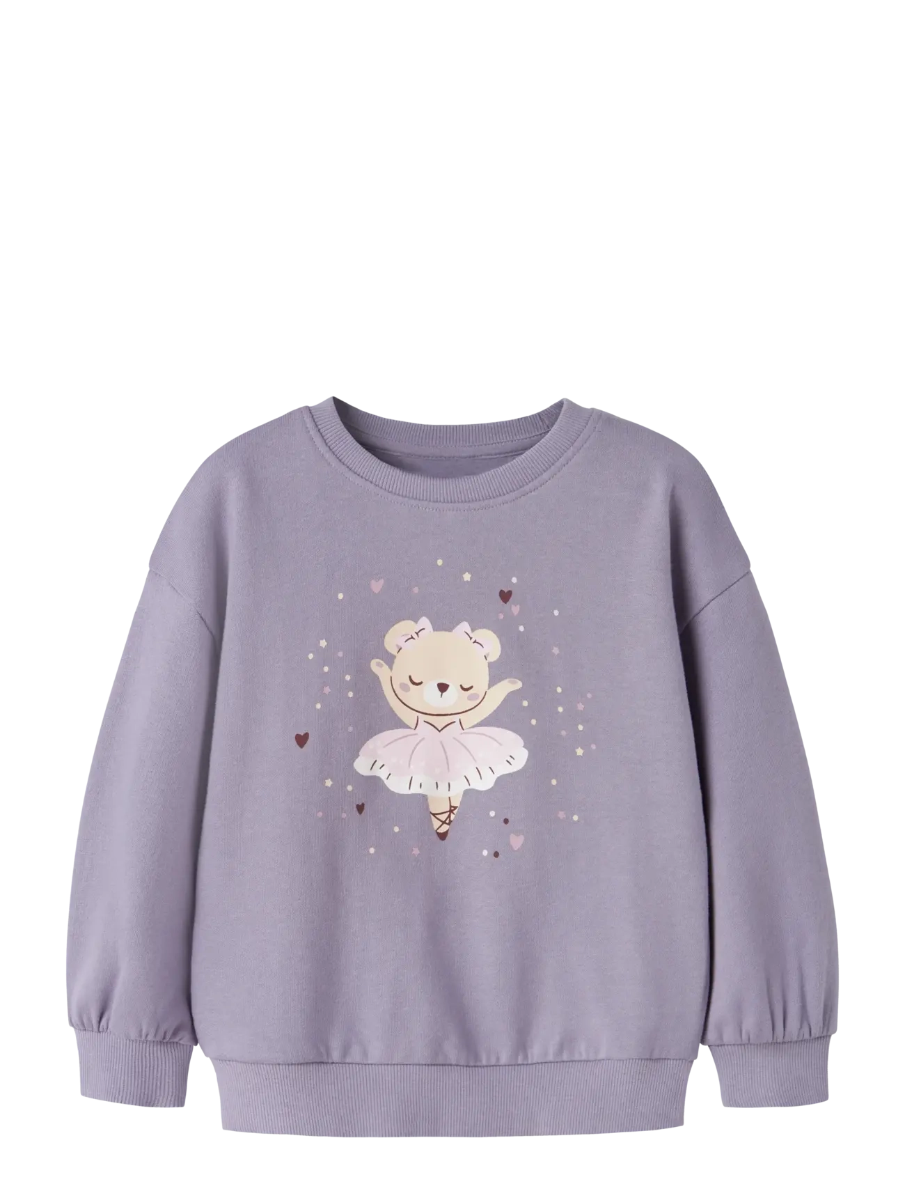 name it NMFVALONA LS LONG RLX SWEAT BRU - Baby 44-92 - LAVENDER GRAY / purple