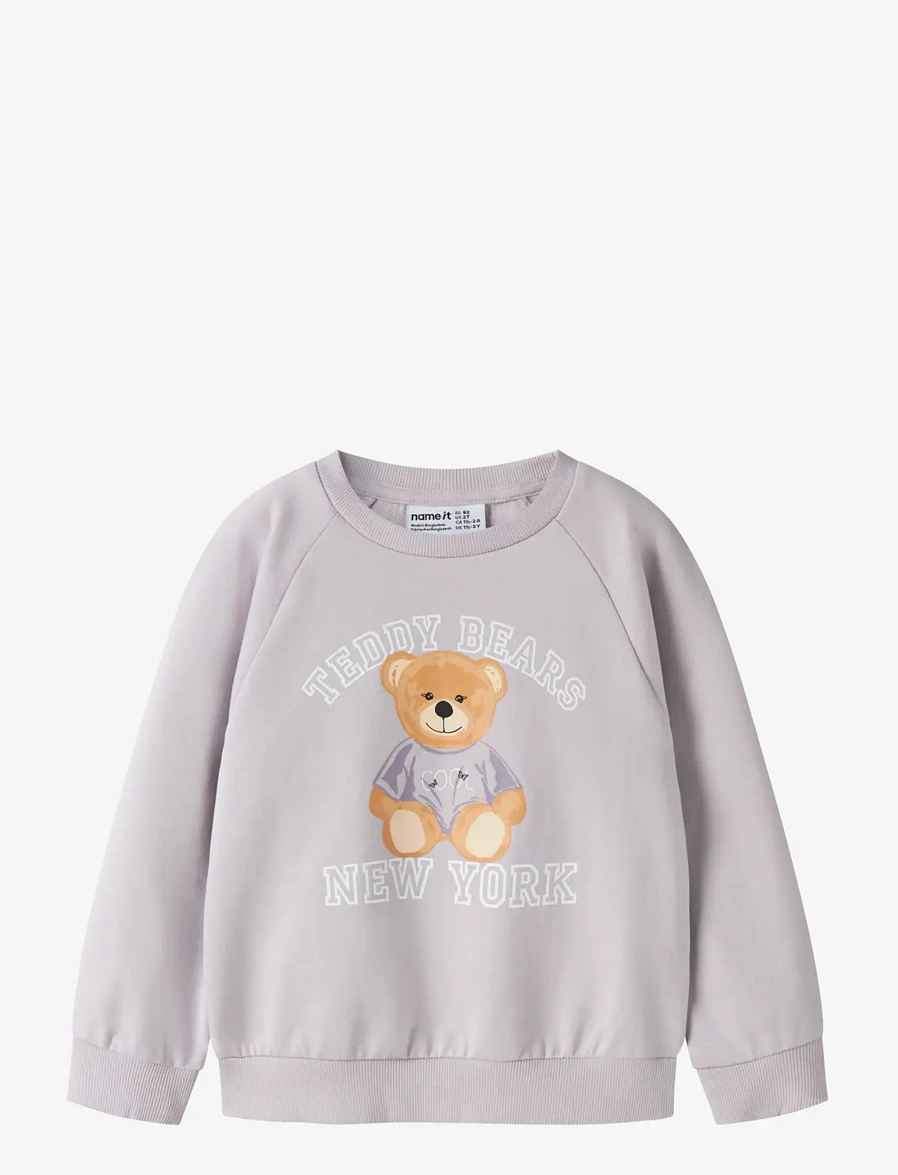 name it - NMFVENUS LS NREG SWEAT UNB - sweatshirts - lilac marble - 1